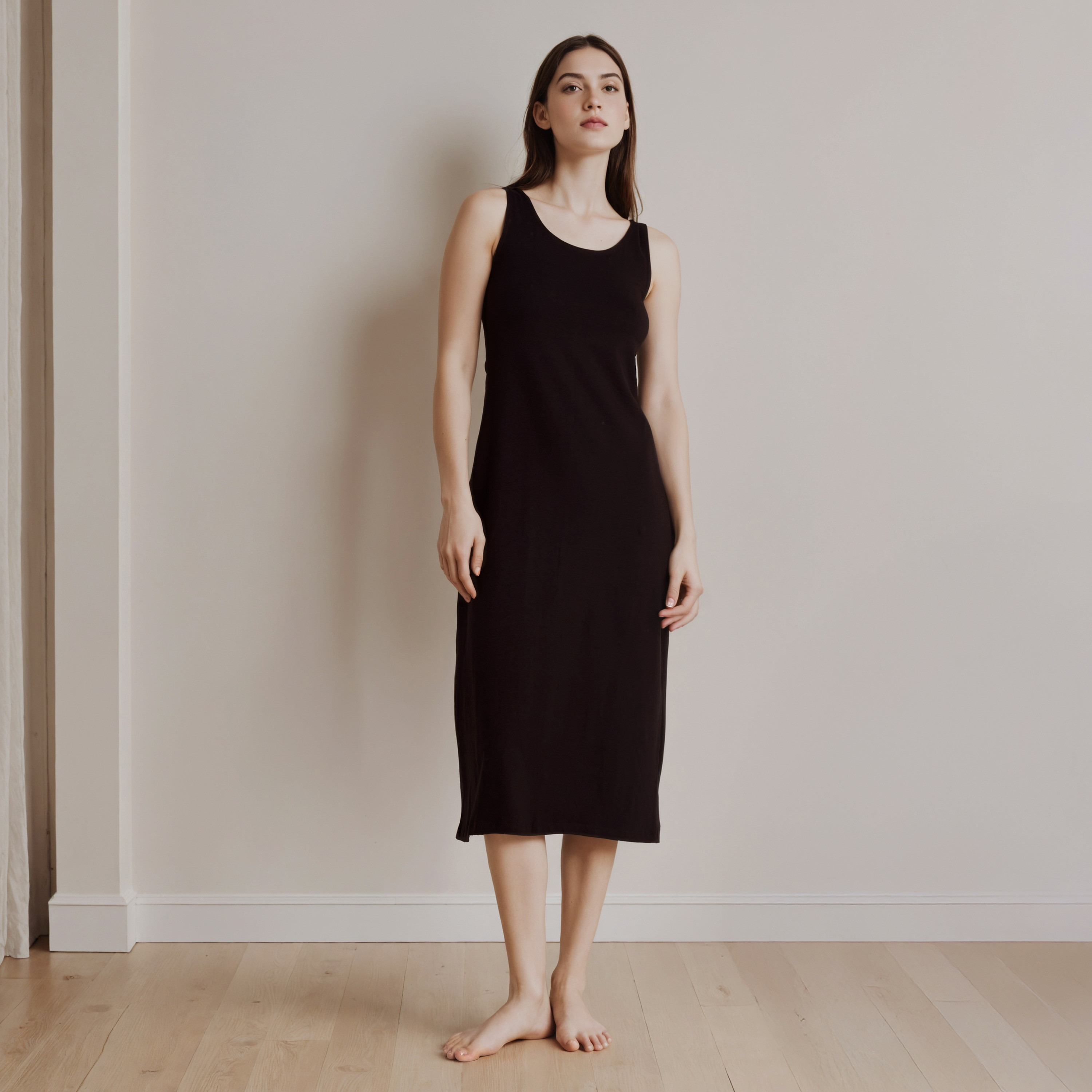Sleeveless Slip Dress with Slit-women-clothing-nightwear-nighties-image-2