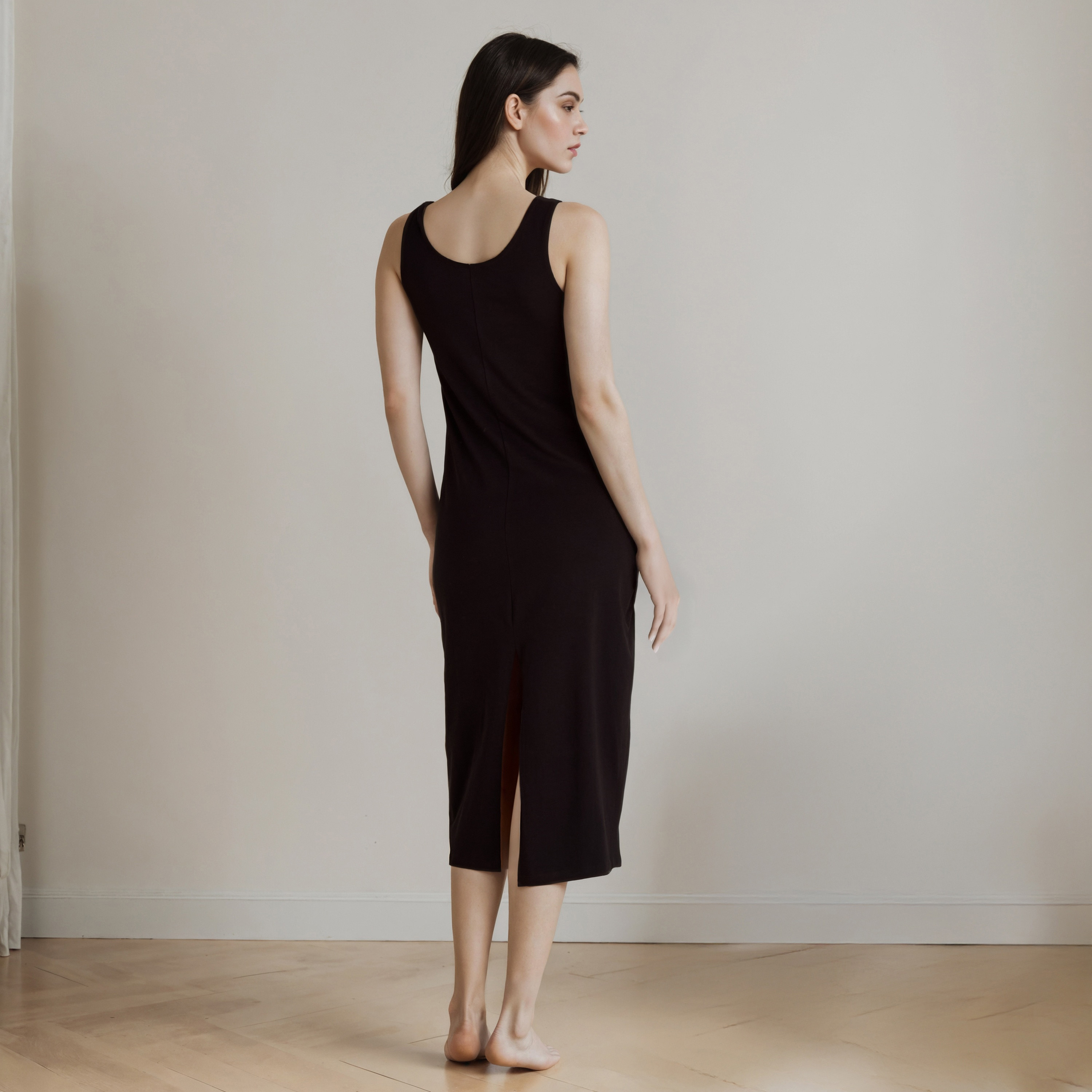 Sleeveless Slip Dress with Slit-women-clothing-nightwear-nighties-image-3