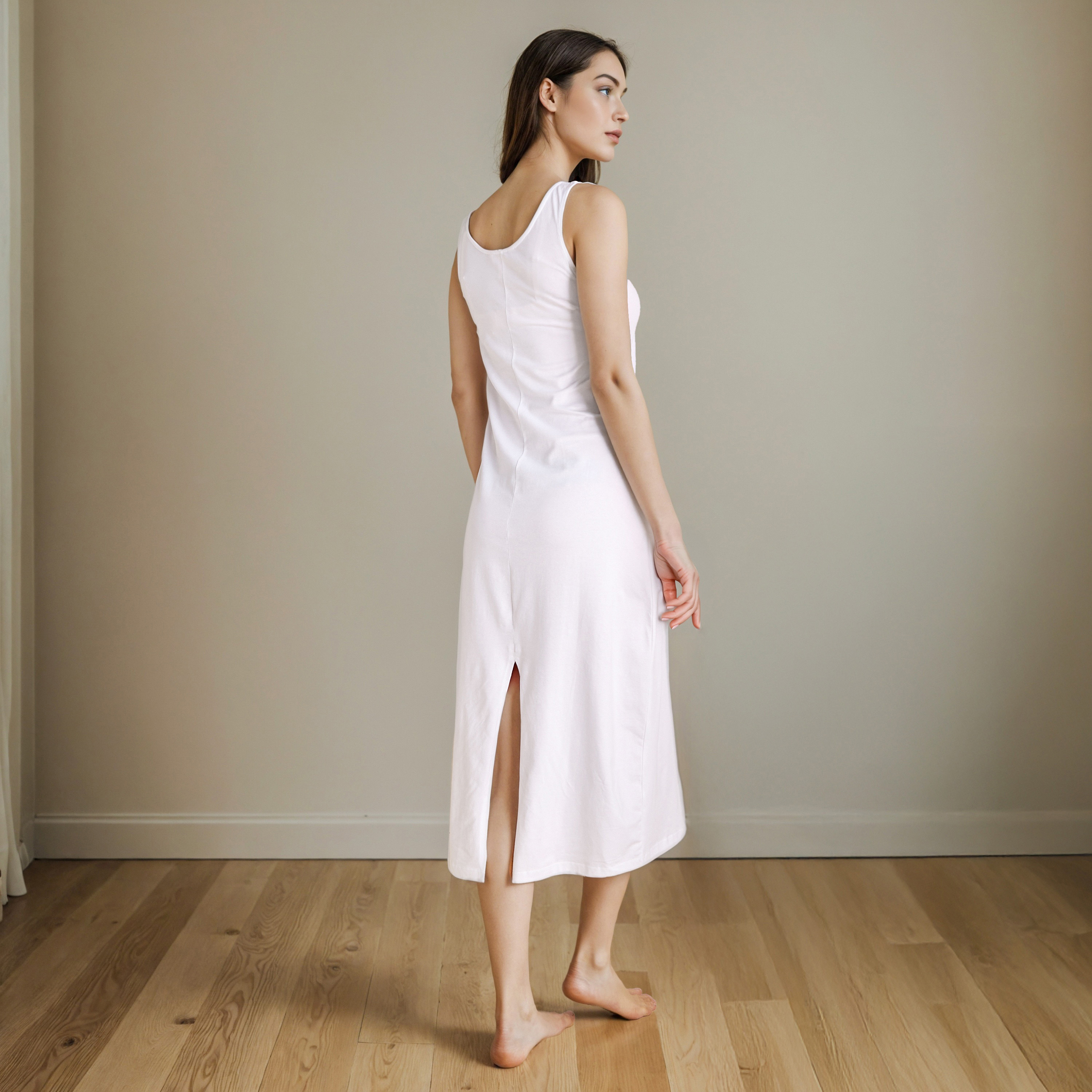 Sleeveless Slip Dress with Slit-women-clothing-nightwear-nighties-image-3