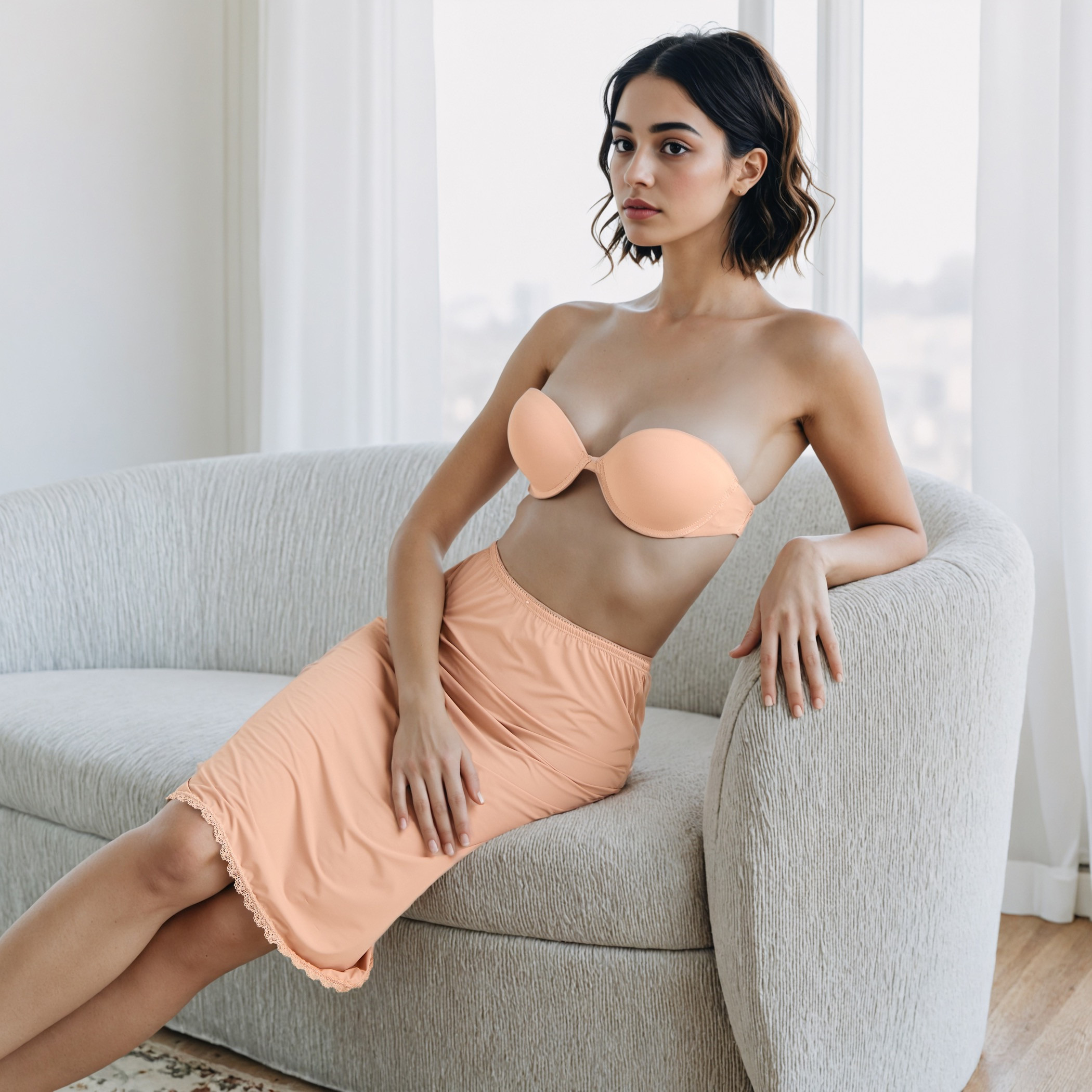 Lace Trim Innerwear Skirt-women-clothing-nightwear-nighties-image-5
