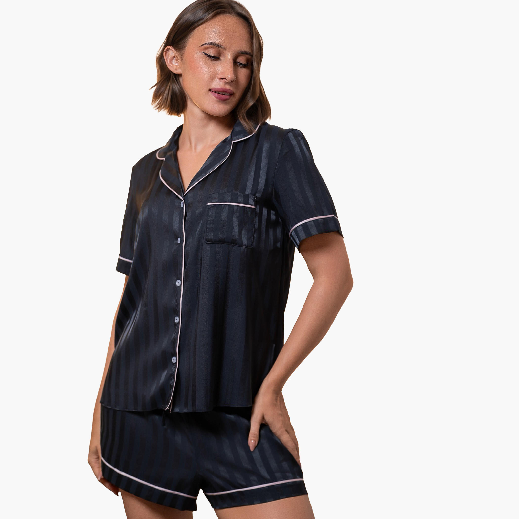 طقم شورت وقميص من آدارايا-women-clothing-nightwear-pyjamas-shortsets-image-2