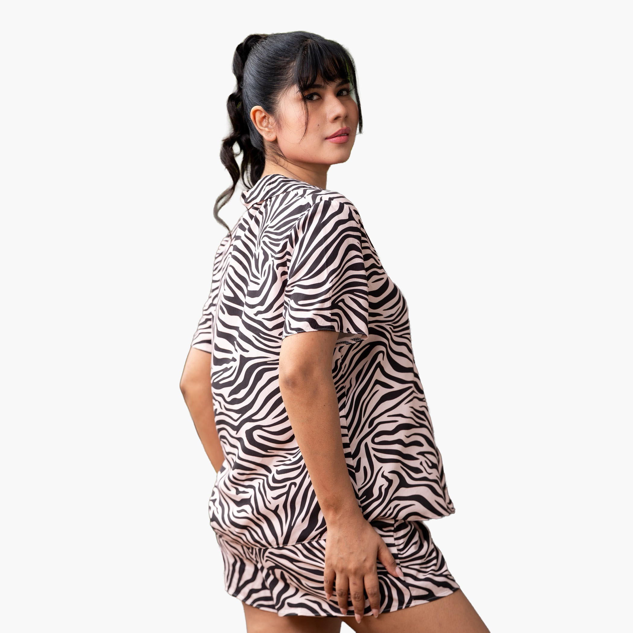 طقم بيجاما شورت وقميص من آدارايا-women-clothing-nightwear-pyjamas-shortsets-image-1