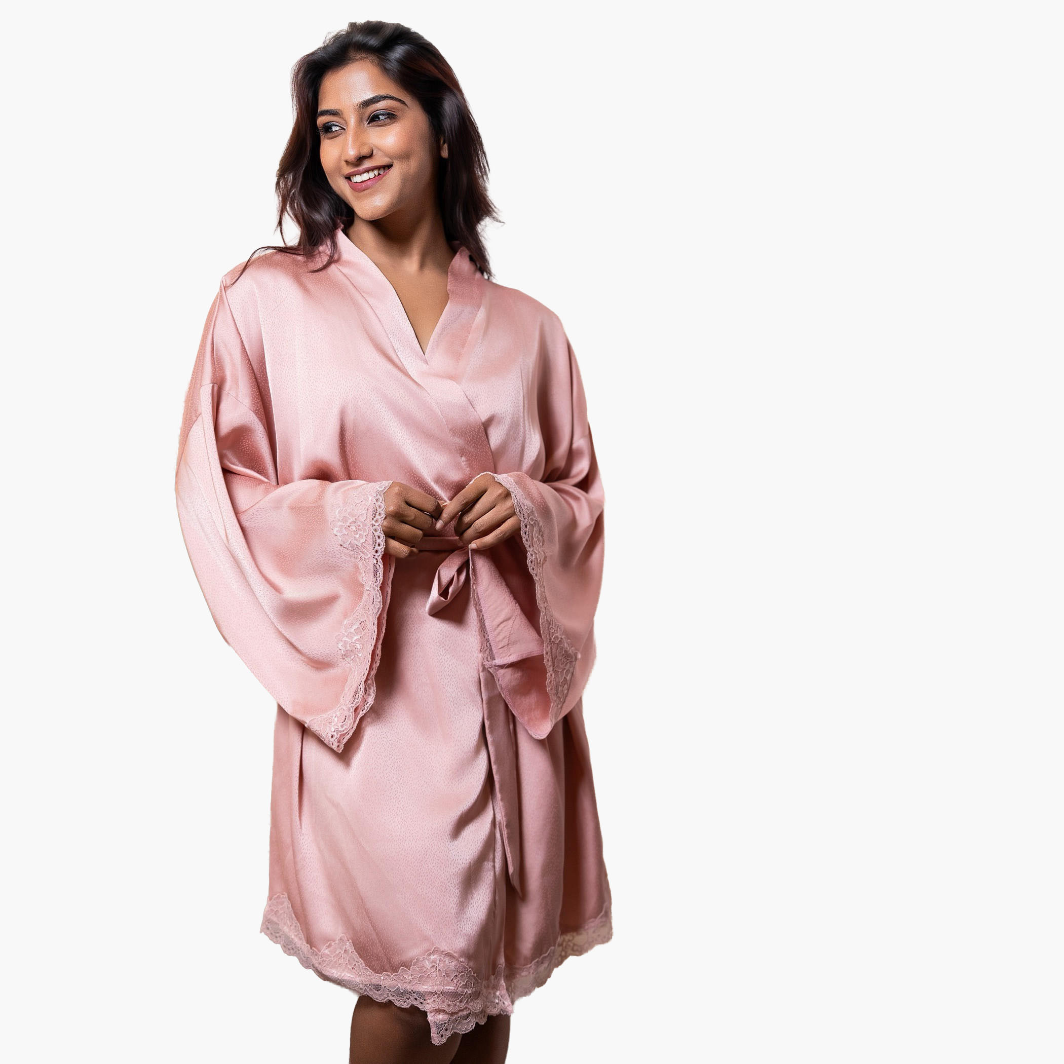Aadaraya Night Robe Short-women-clothing-nightwear-robes-image-1