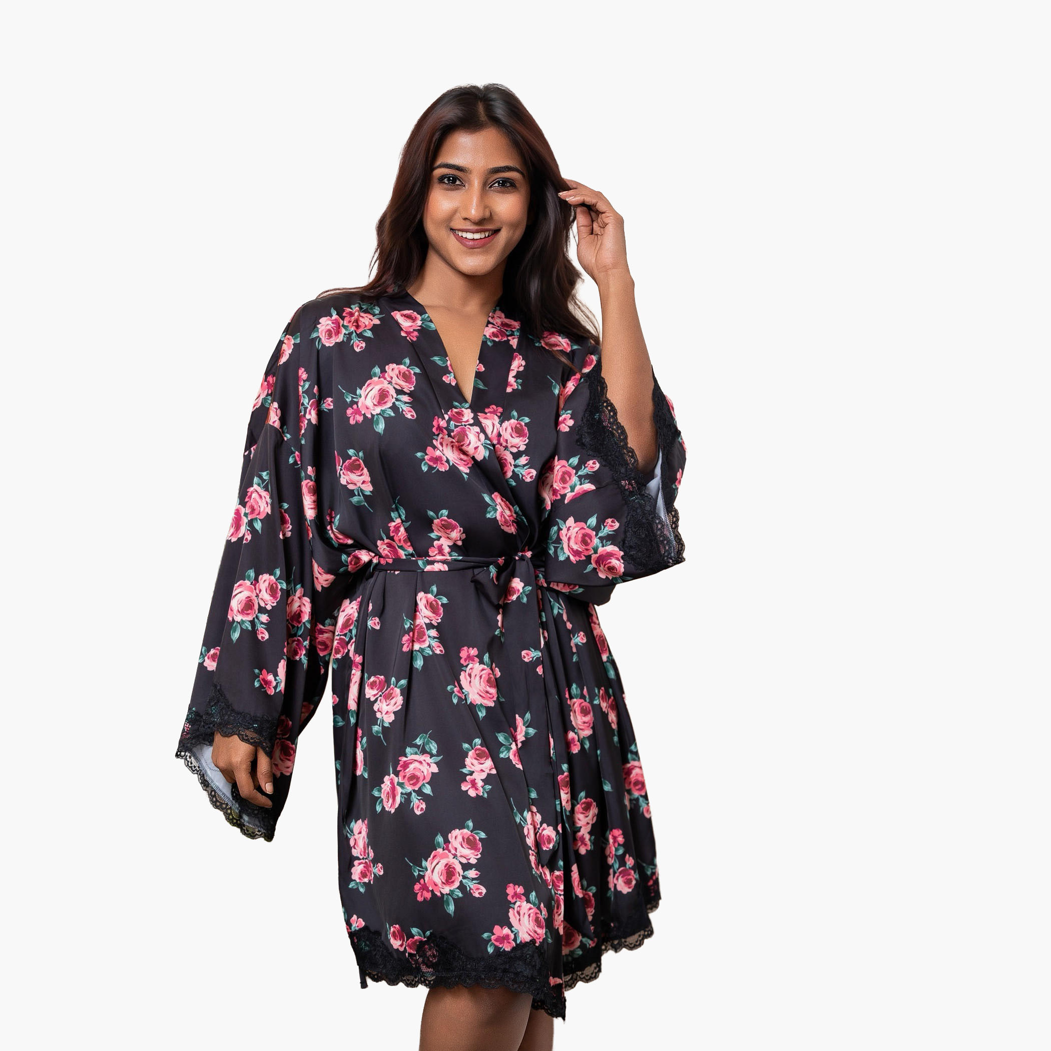 Aadaraya Night Robe Short-women-clothing-nightwear-robes-image-1