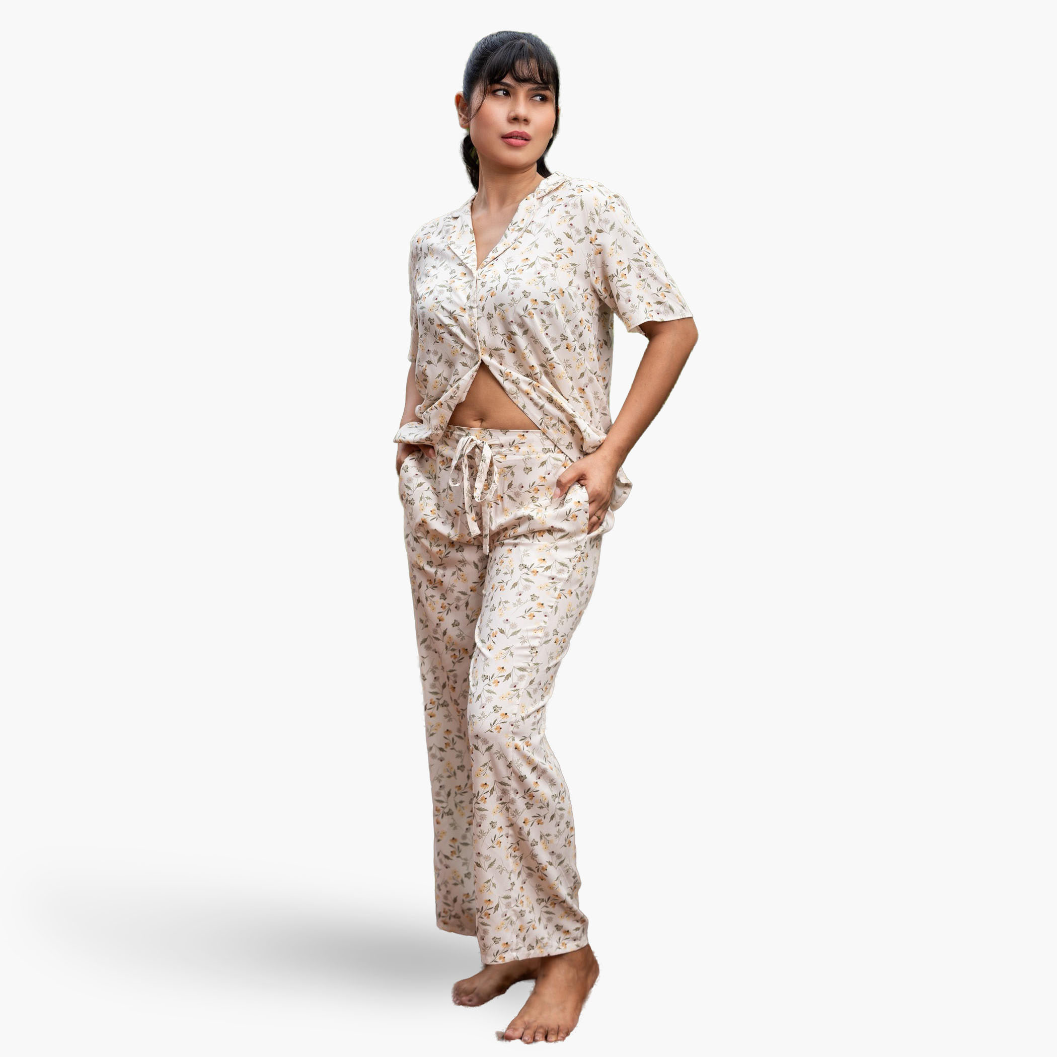 Aadaraya Pyjama Set Shirt and Trousers-women-clothing-nightwear-pyjamas-longsets-image-1
