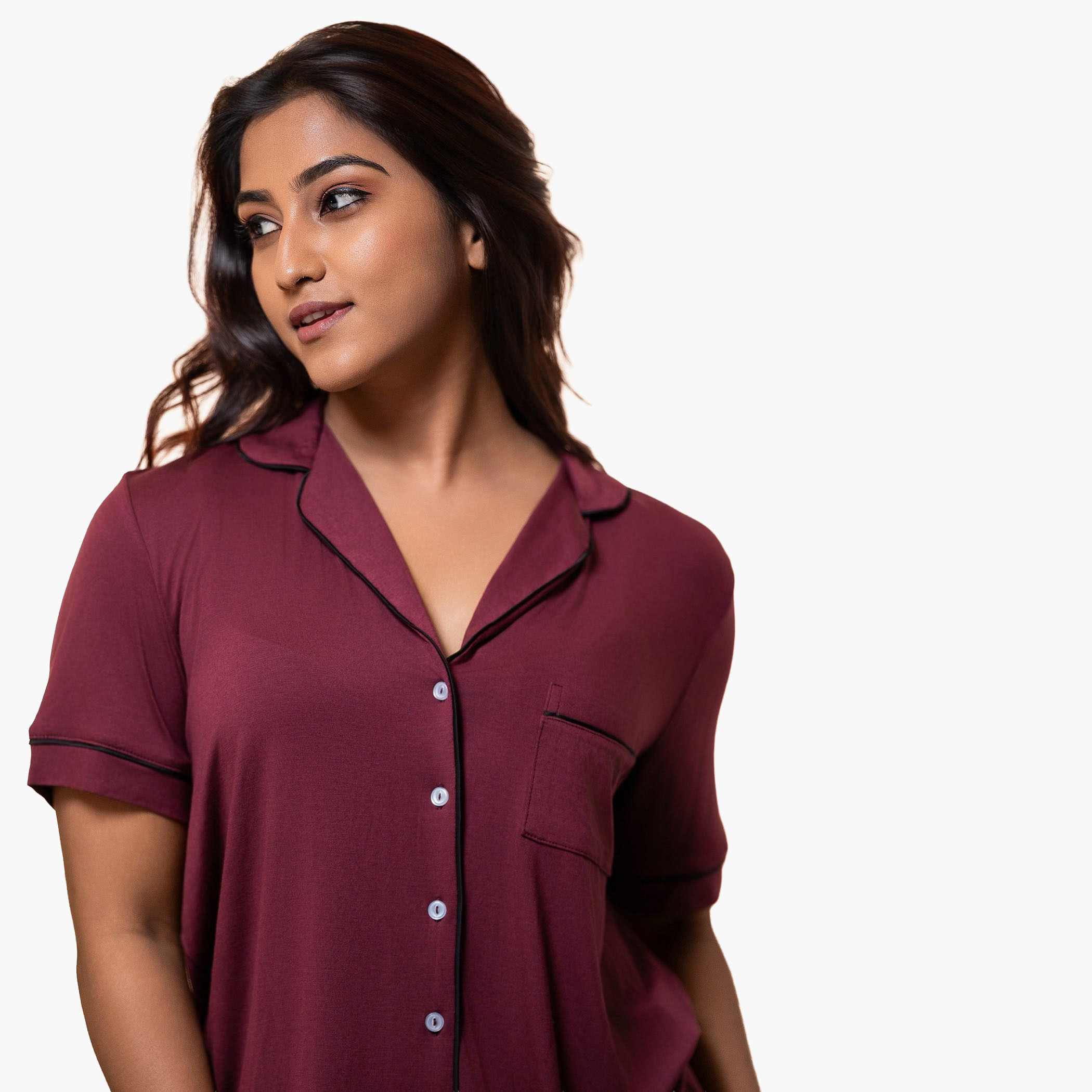 Aadaraya Short Set Shirt and Shorts Rayon-women-clothing-nightwear-pyjamas-shortsets-image-4