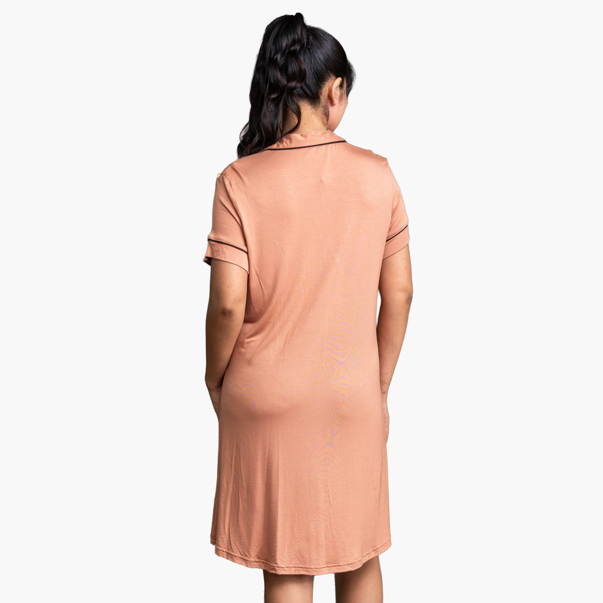 Aadaraya Short Sleepshirt Short Sleeves-women-clothing-nightwear-nighties-image-3