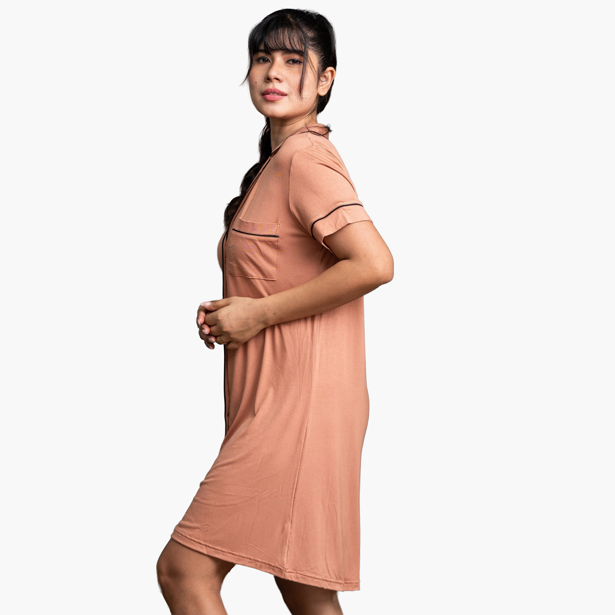 Aadaraya Short Sleepshirt Short Sleeves-women-clothing-nightwear-nighties-image-4