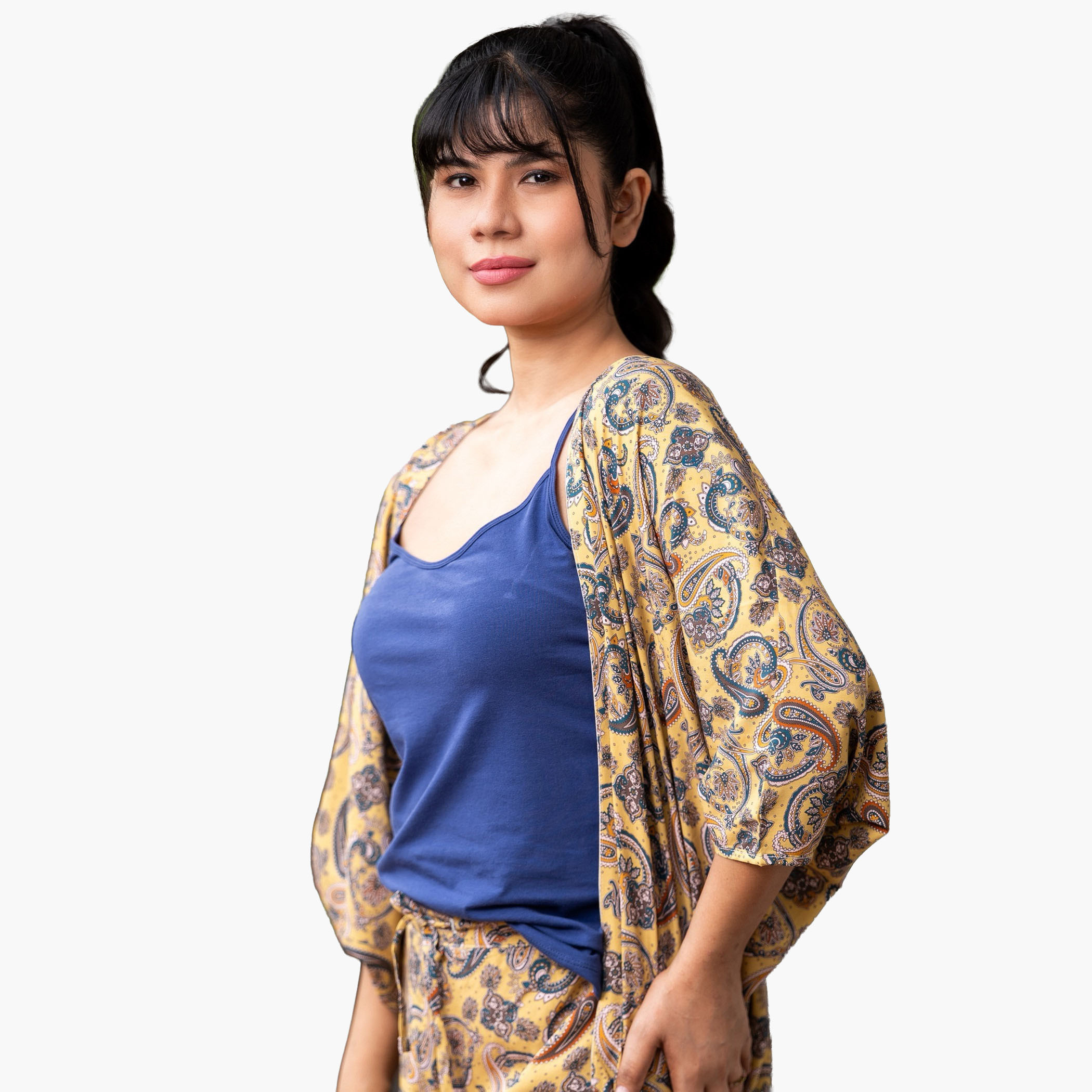 Aadaraya Pyjama Set Kimono with Camisole and Pants-women-clothing-nightwear-pyjamas-longsets-image-2