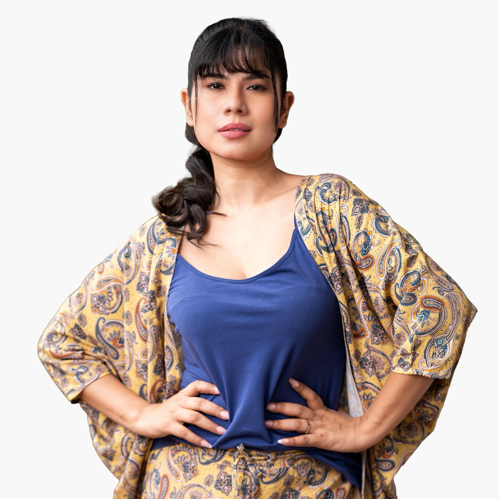 Aadaraya Pyjama Set Kimono with Camisole and Pants-women-clothing-nightwear-pyjamas-longsets-image-4