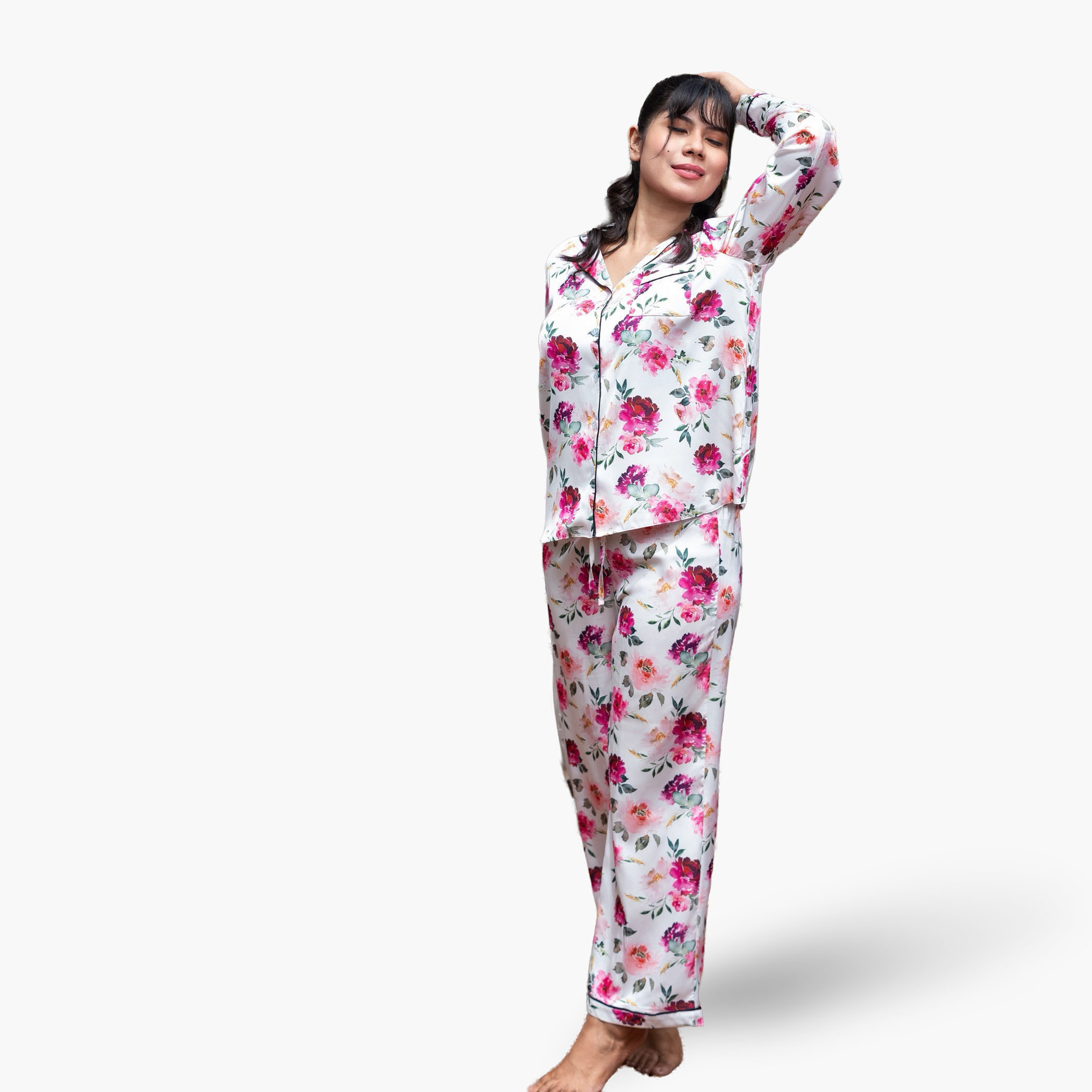 Aadaraya Pyjama Set Shirt and Trousers-women-clothing-nightwear-pyjamas-longsets-image-1