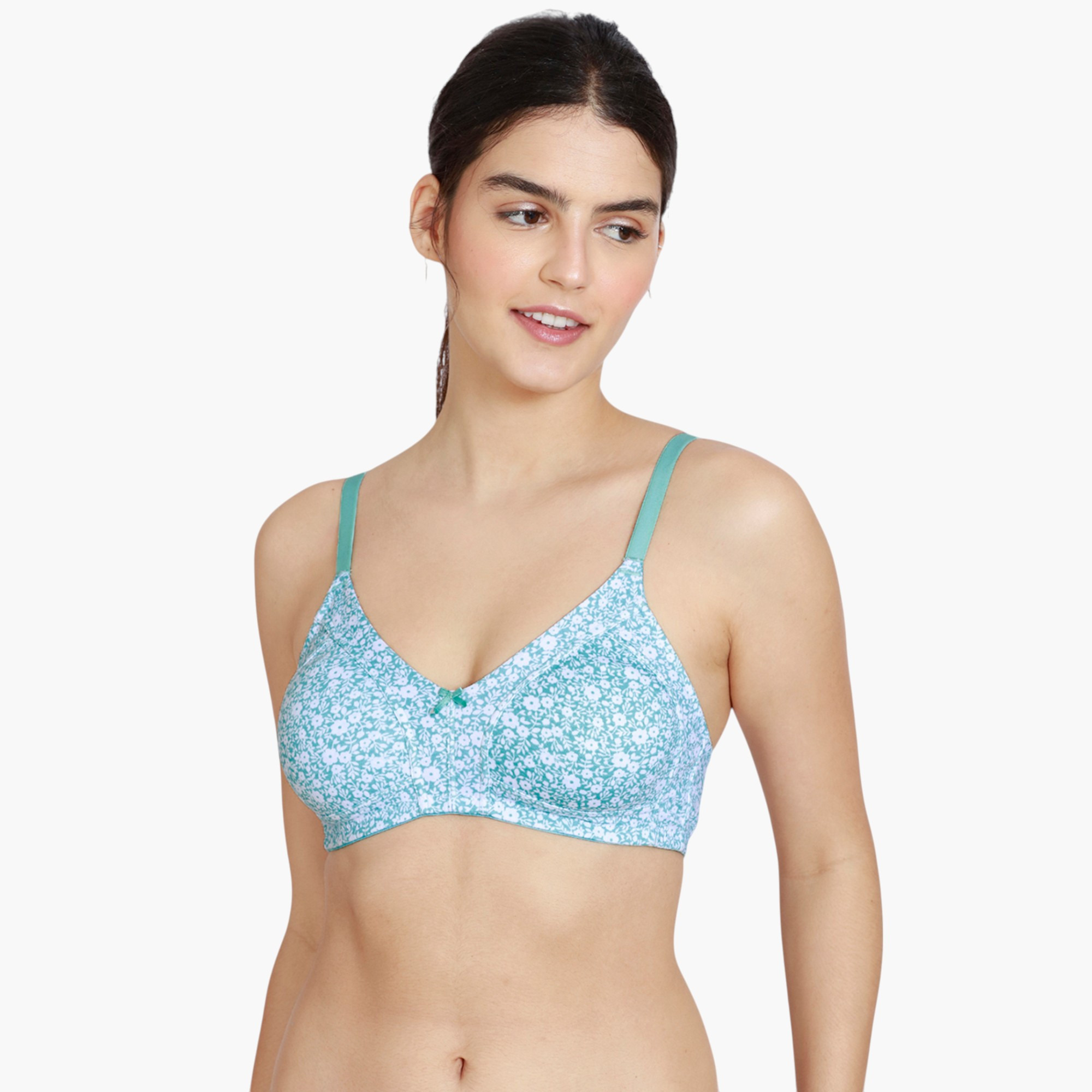 Zivame Floral Print Non-Padded Bra-women-clothing-lingerie-bras-image-1