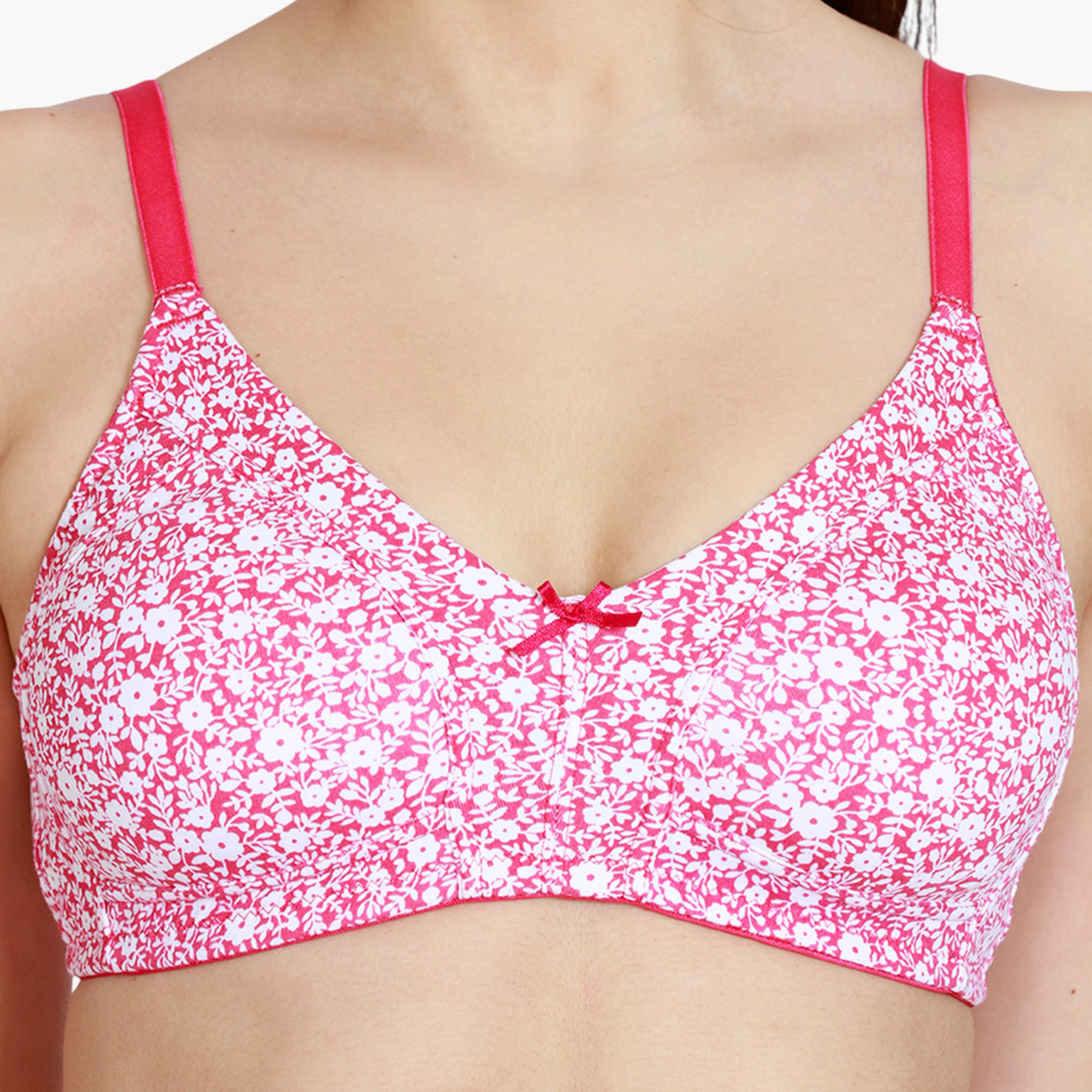 Zivame Floral Print Non-Padded Bra-women-clothing-lingerie-bras-image-4