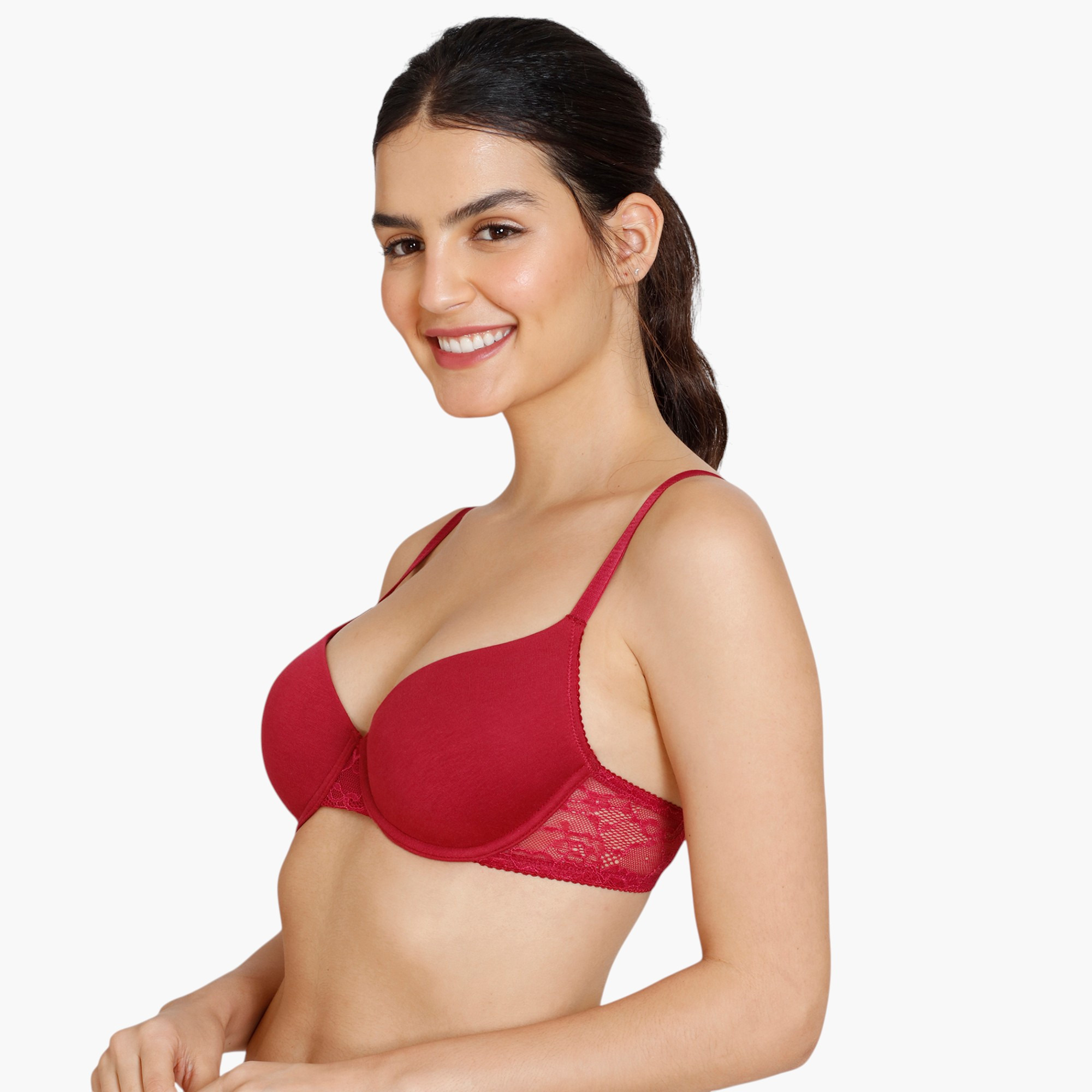 صدرية ديمي مبطنة بتفاصيل دانتيل من زيفامي-women-clothing-lingerie-bras-image-11