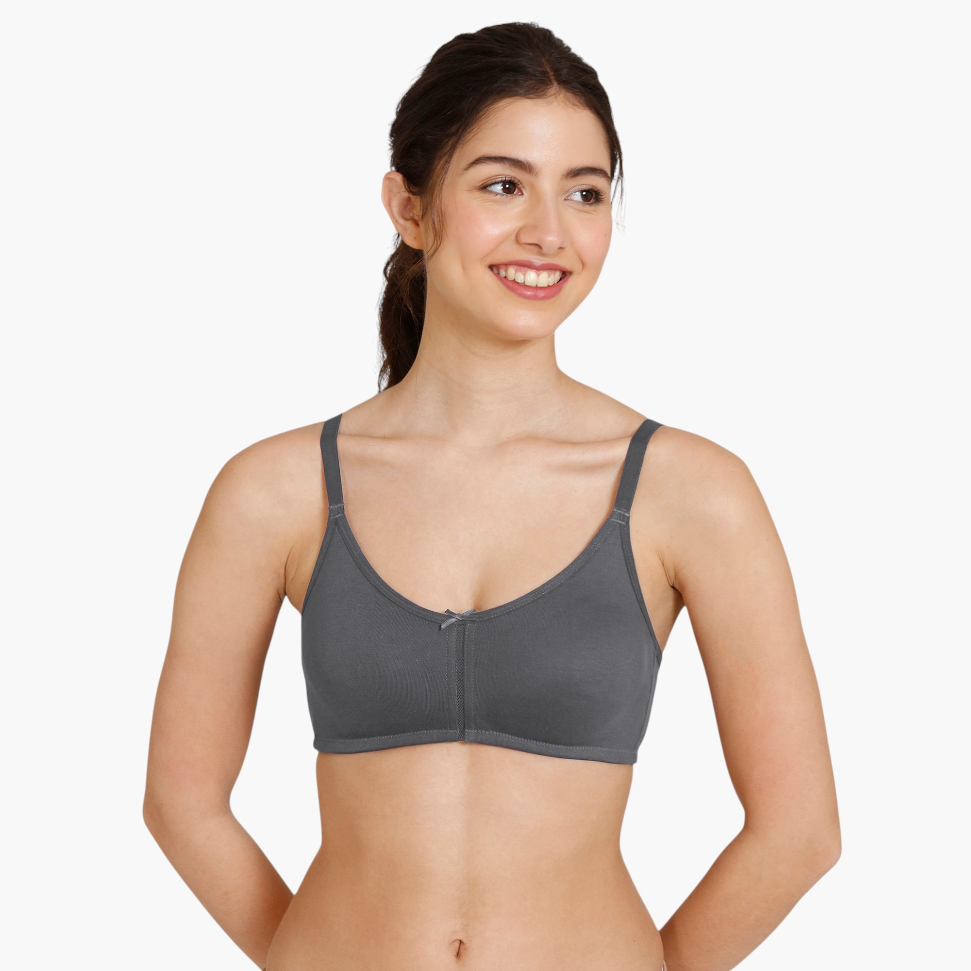 Zivame Non-Padded Bra with Hook and Eye Closure-women-clothing-lingerie-bras-image-1