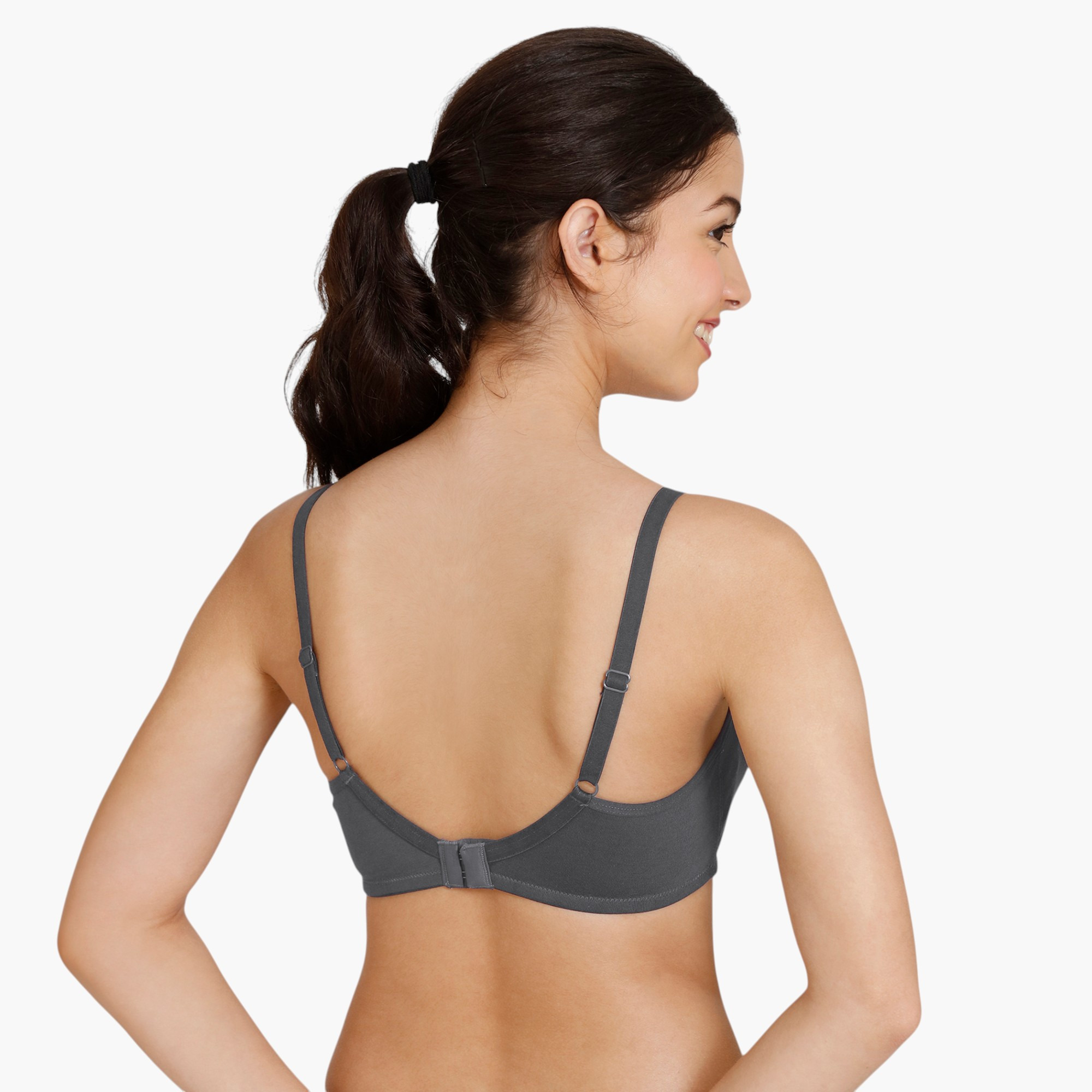 Zivame Non-Padded Bra with Hook and Eye Closure-women-clothing-lingerie-bras-image-2