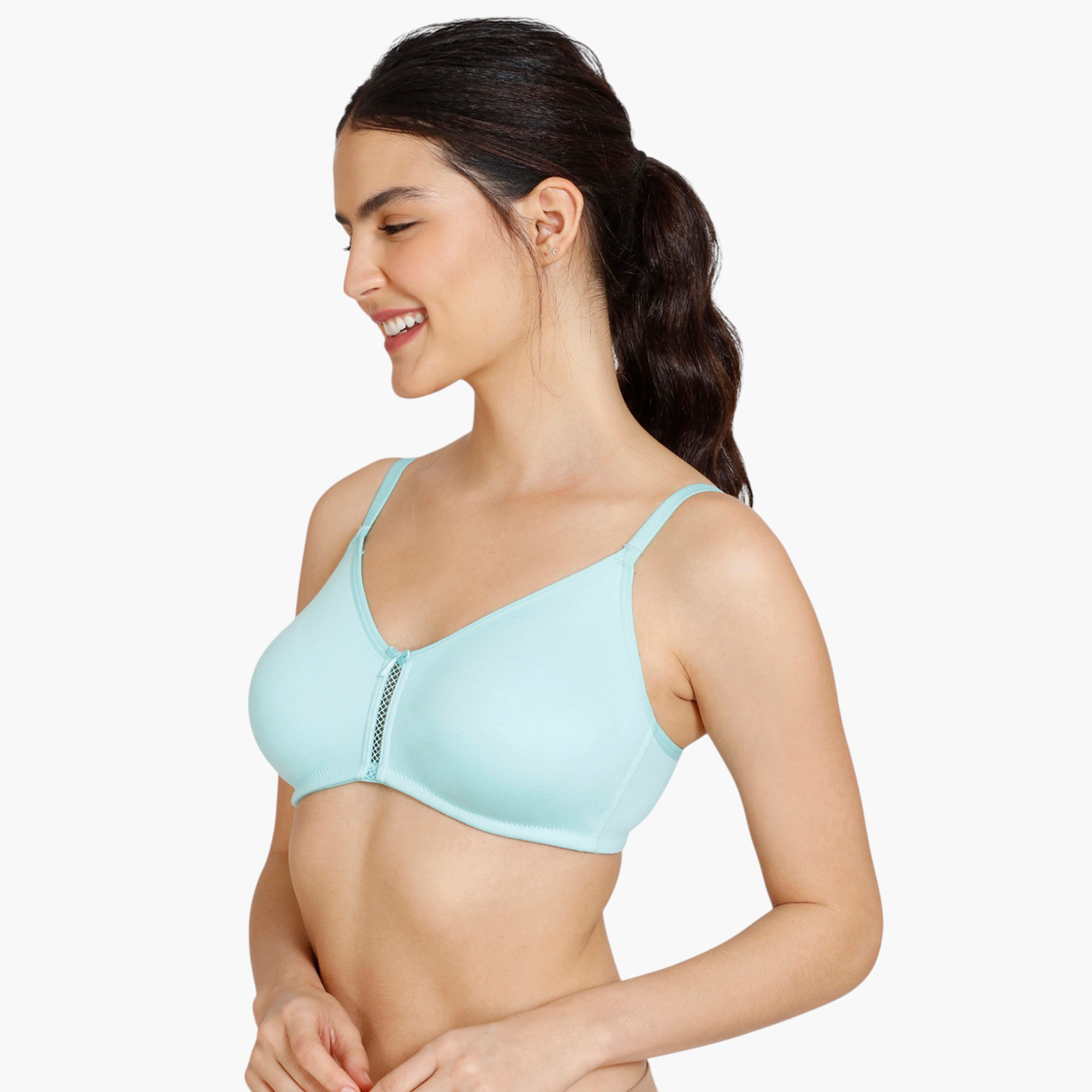 Zivame Non-Padded Bra with Hook and Eye Closure-women-clothing-lingerie-bras-image-3
