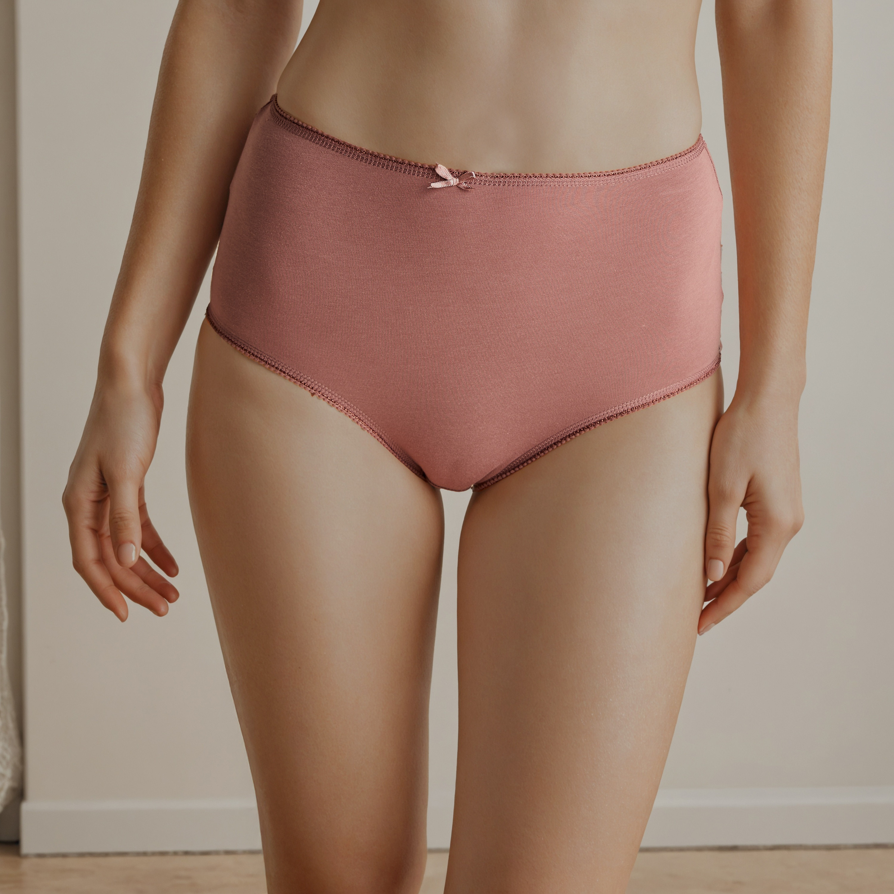 Set of 5 - Briefs with Bow-women-clothing-nightwear-pyjamas-bottoms-image-5