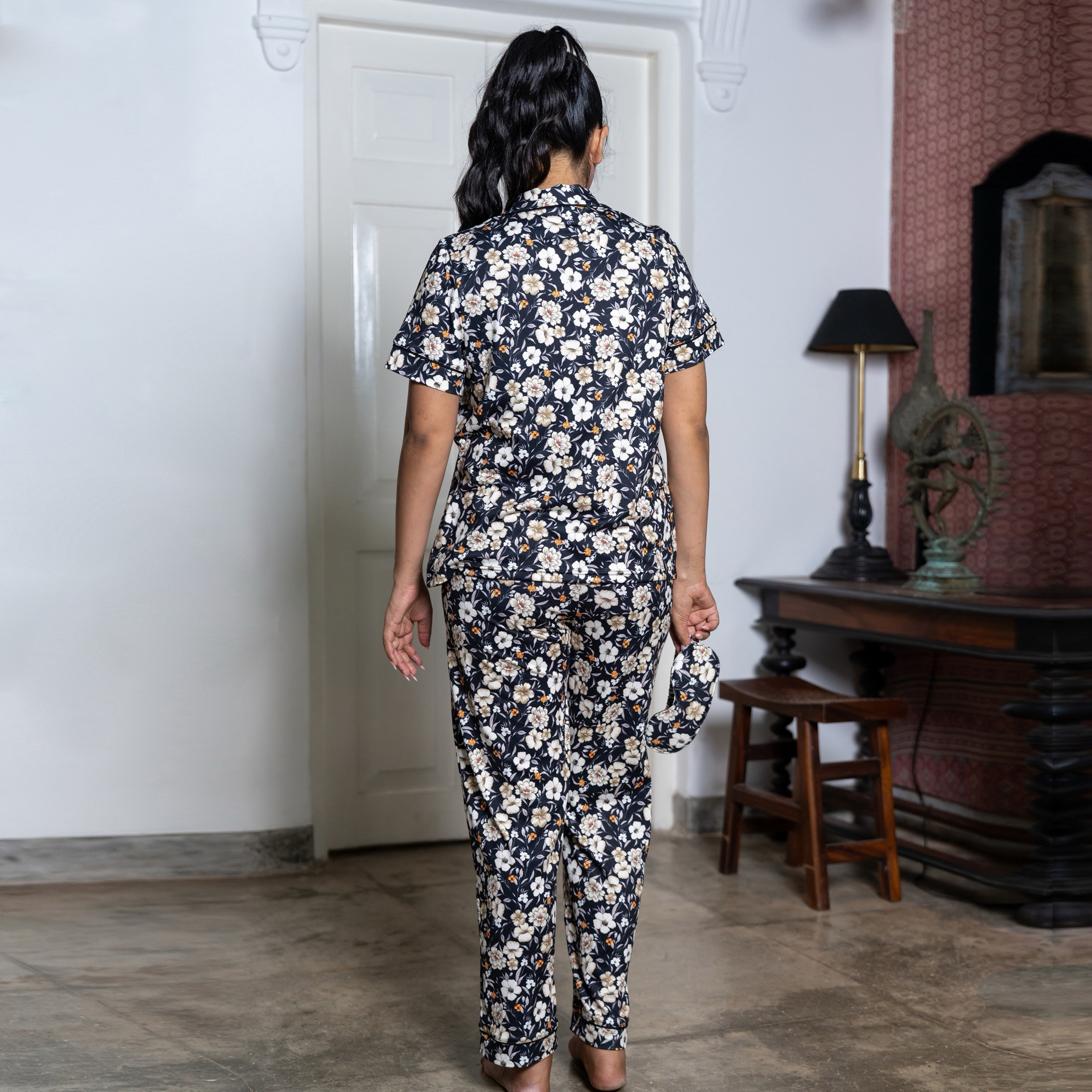 Aadaraya Pyjama Set Button-Down Shirt & Trousers-women-clothing-nightwear-pyjamas-longsets-image-3