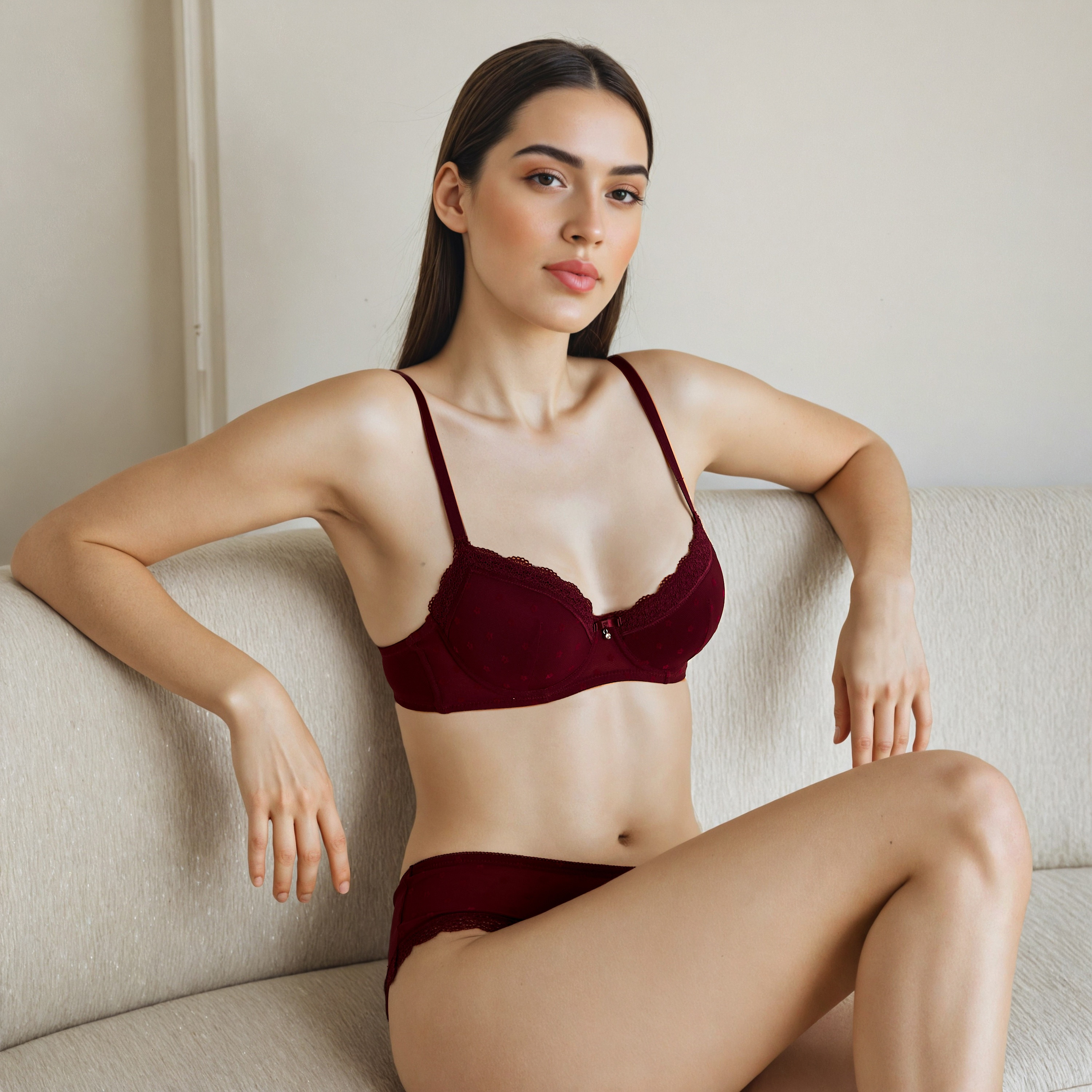 Bra with Mesh Lace Accent-women-clothing-lingerie-bras-image-5