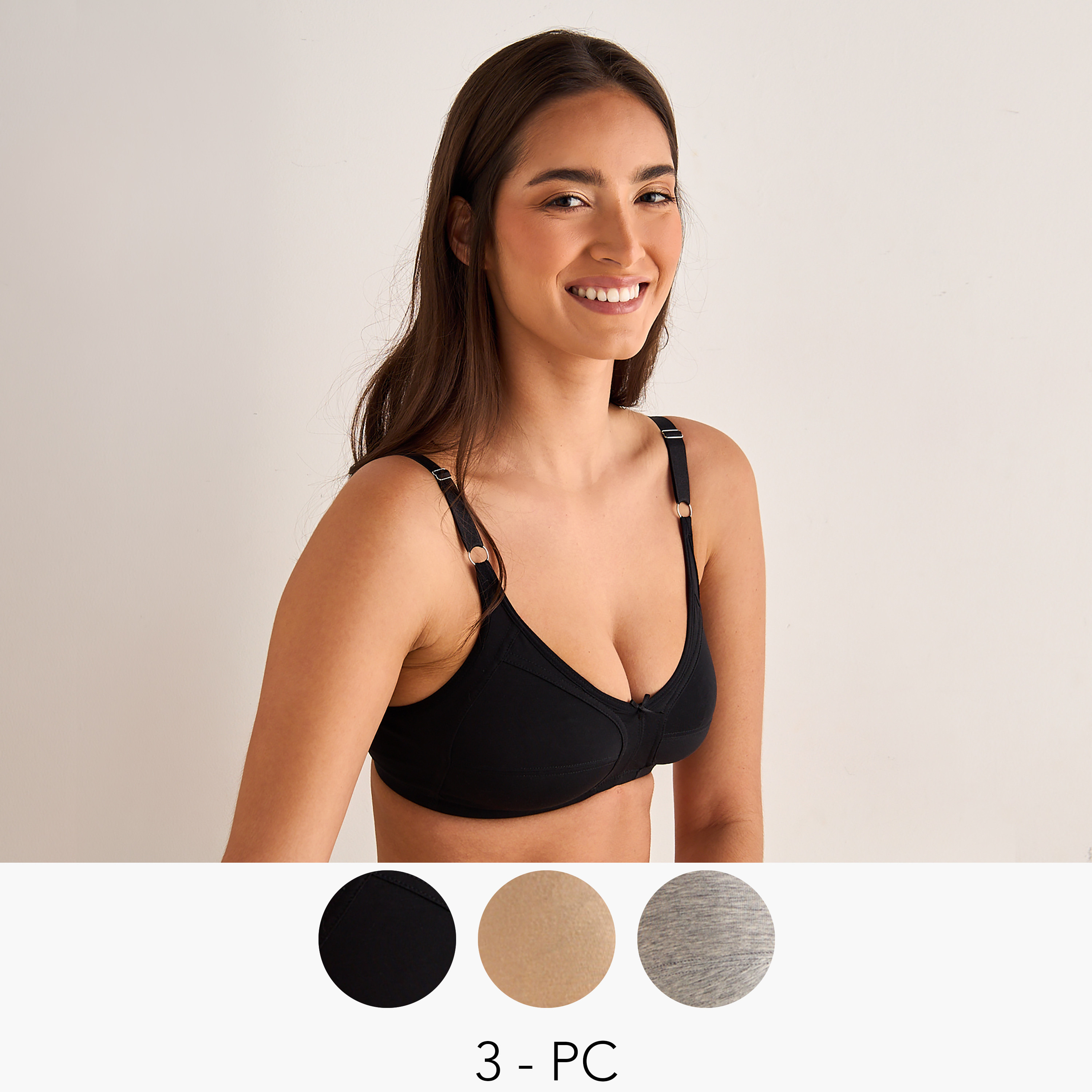 طقم صدريات دعم 3 قطع من آدارايا-women-clothing-lingerie-bras-image-1