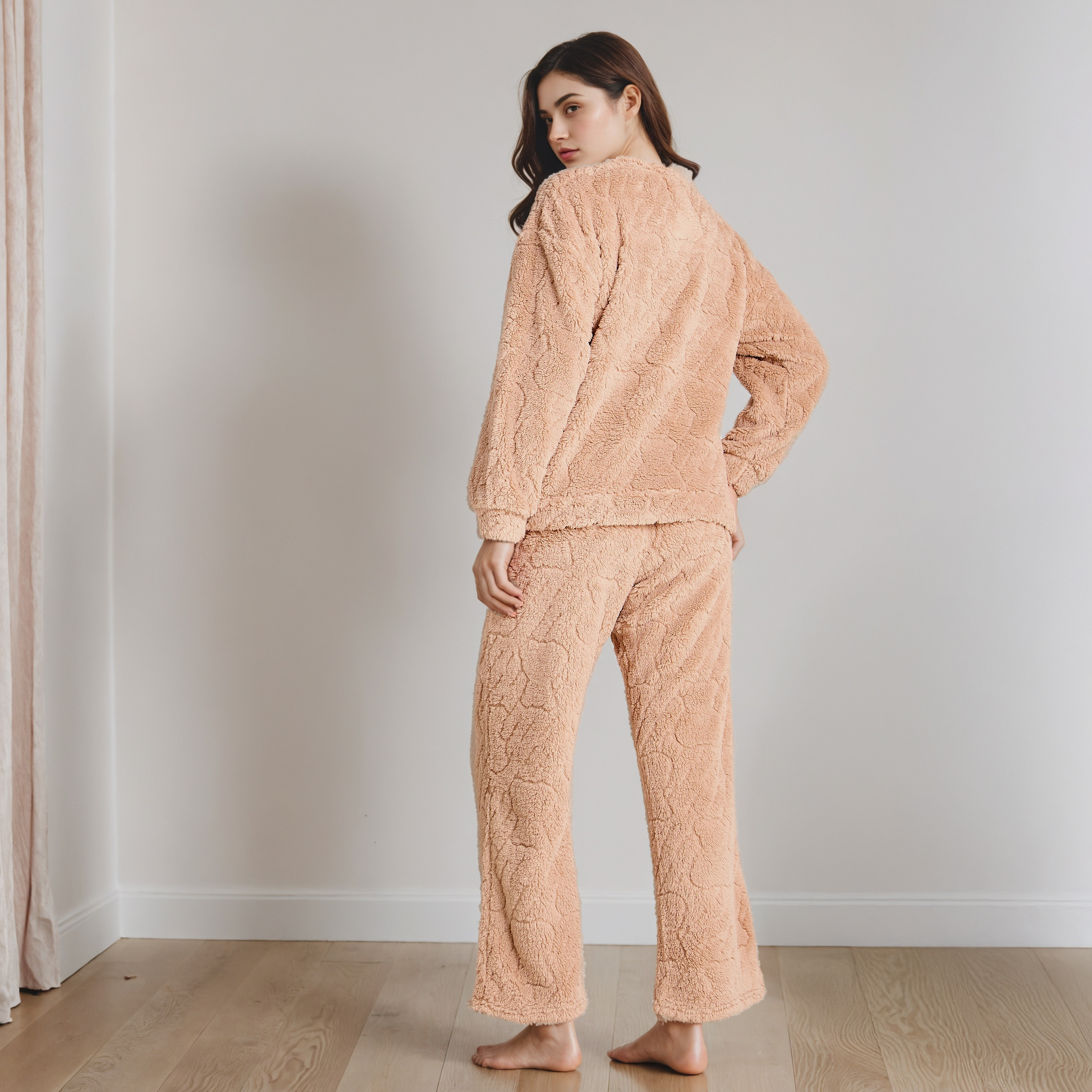 طقم بلوزة وبنطلون بيجاما-women-clothing-nightwear-pyjamas-longsets-image-4
