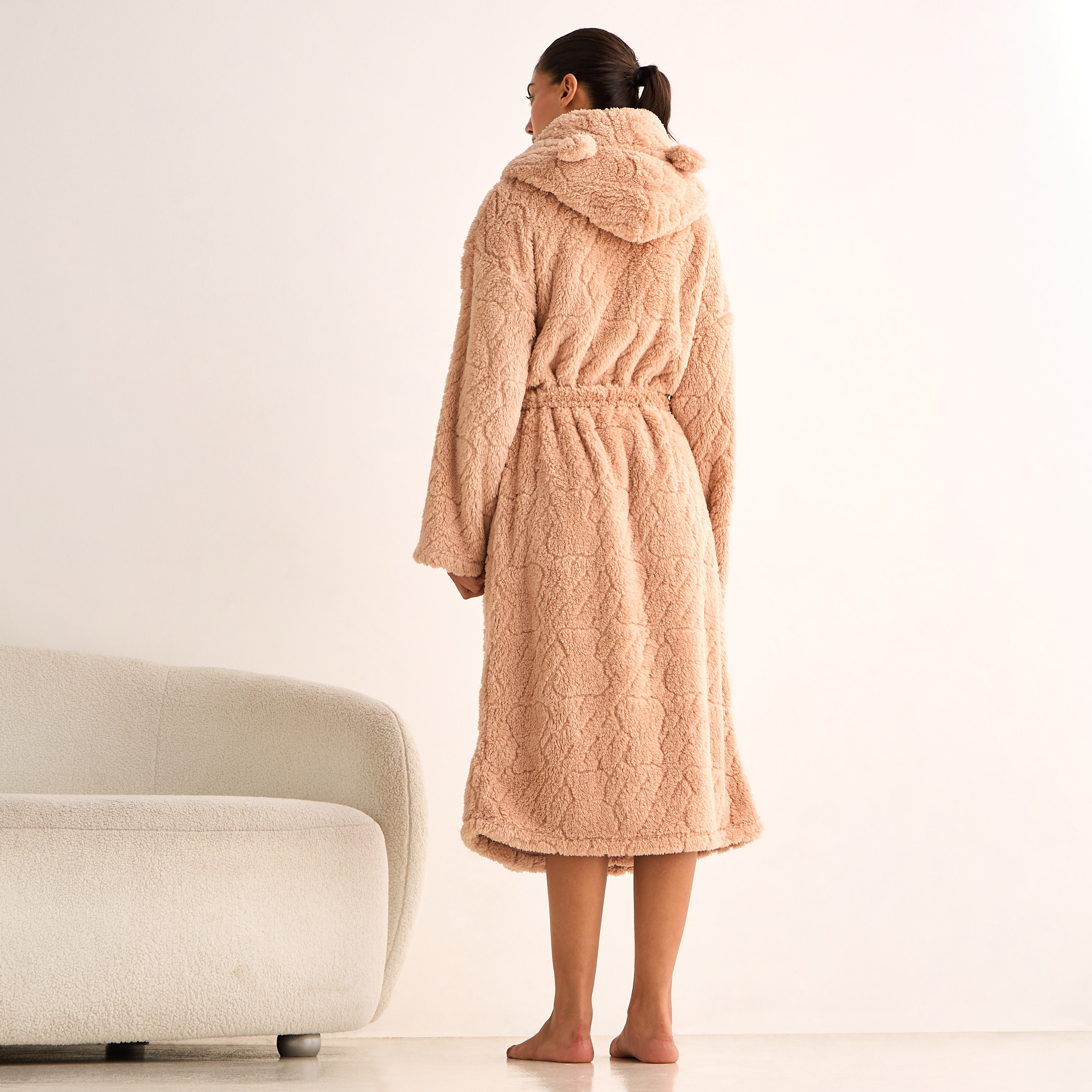 Flowing Polyester Robe Shop Robe Polyester with Belt Online | Splash UAE