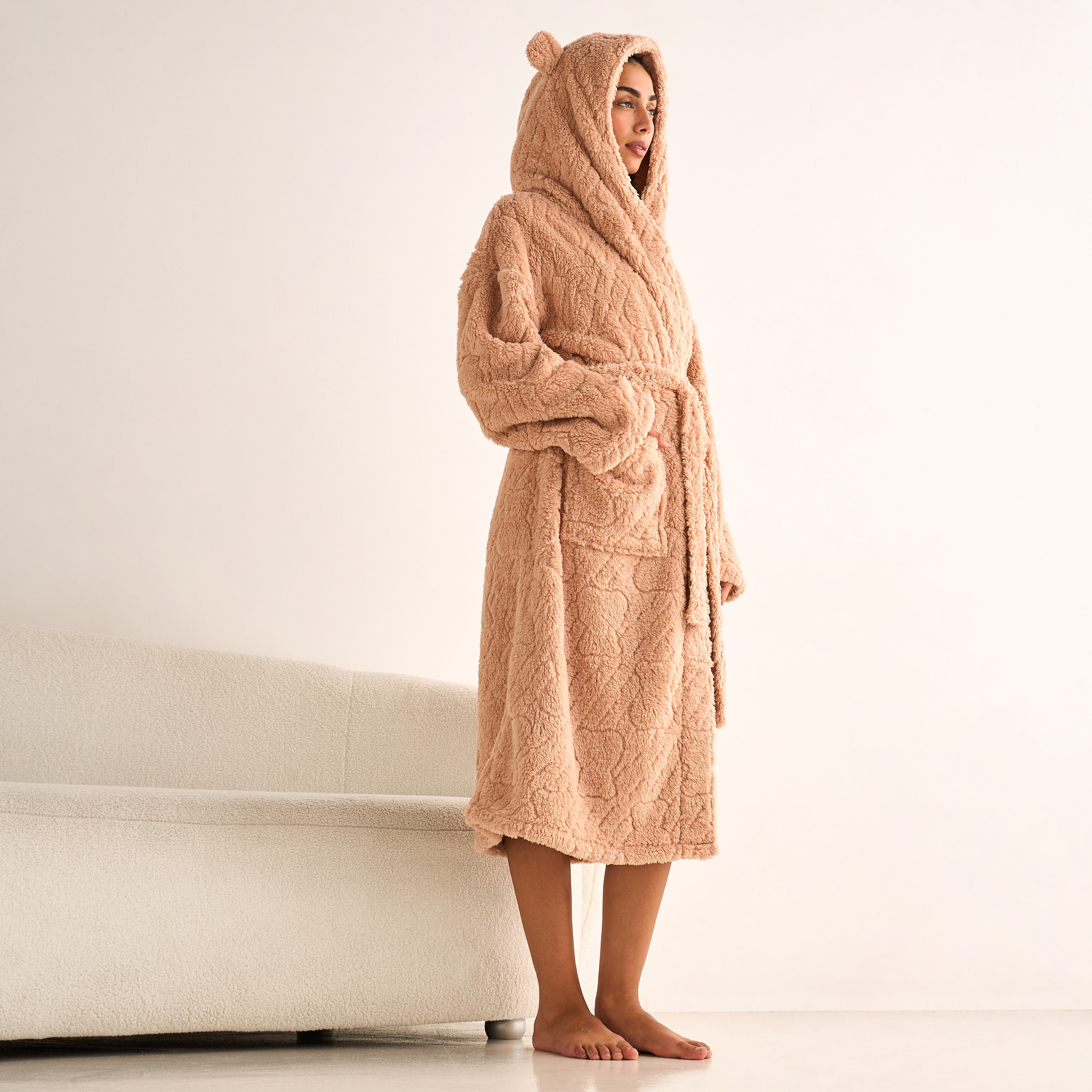 Polyester Woman's Robe Shop Robe Polyester with Belt Online | Splash UAE
