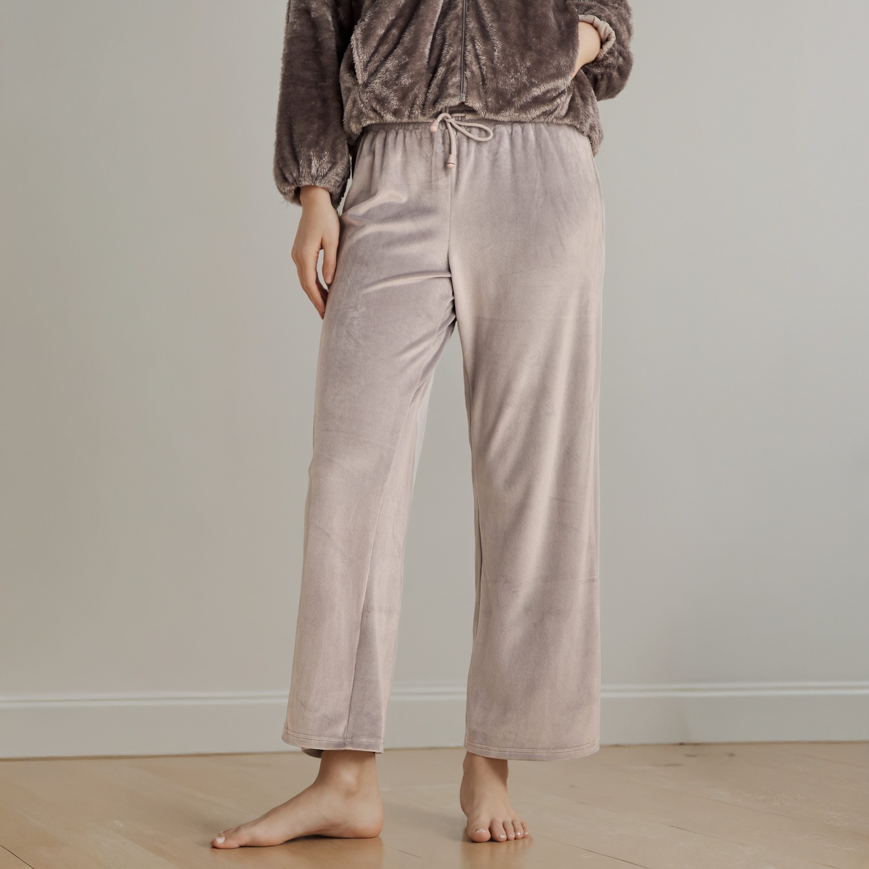 Plush Textured Pyjama Set-women-clothing-nightwear-pyjamas-longsets-image-4