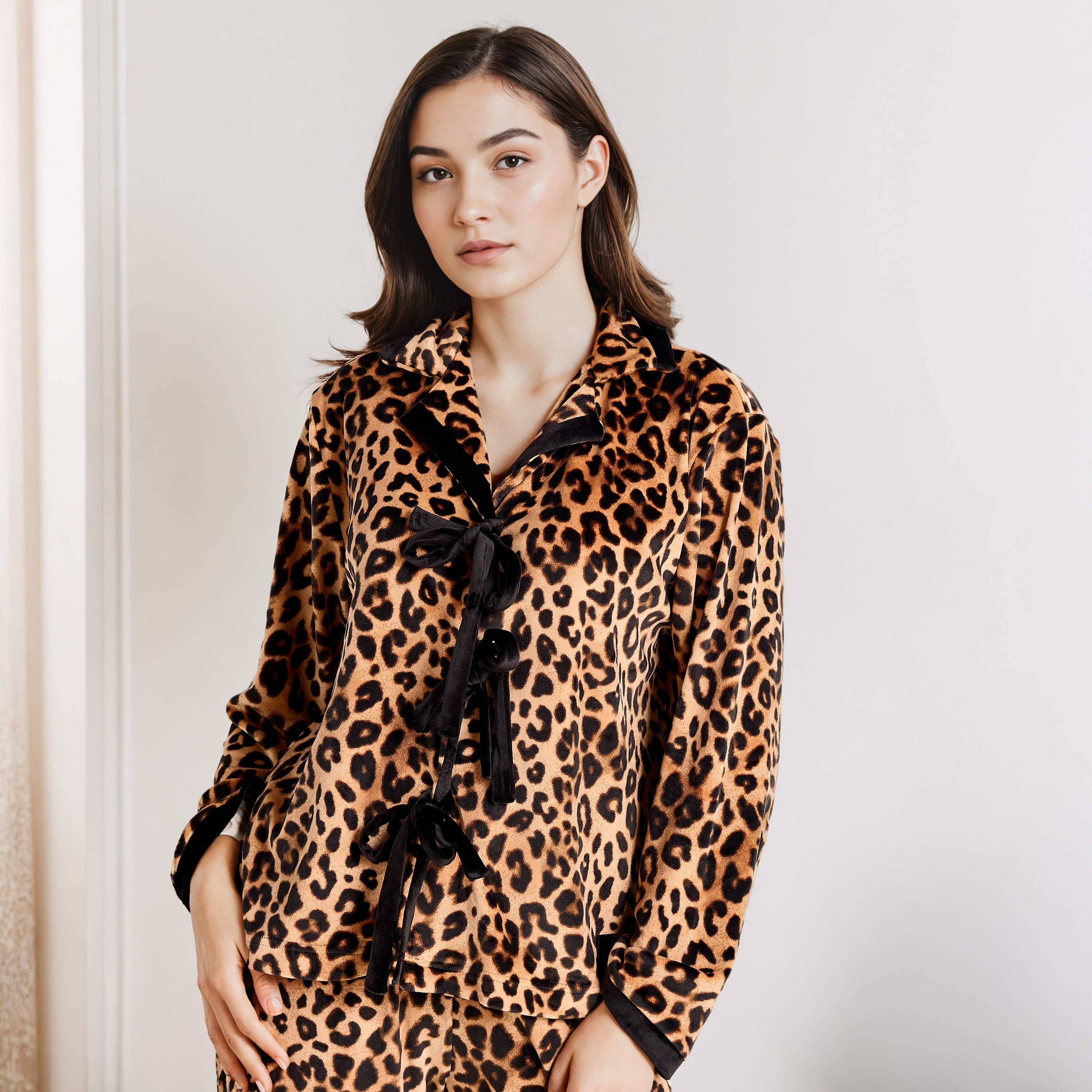 Animal Print Pyjama Set-women-clothing-nightwear-pyjamas-longsets-image-2