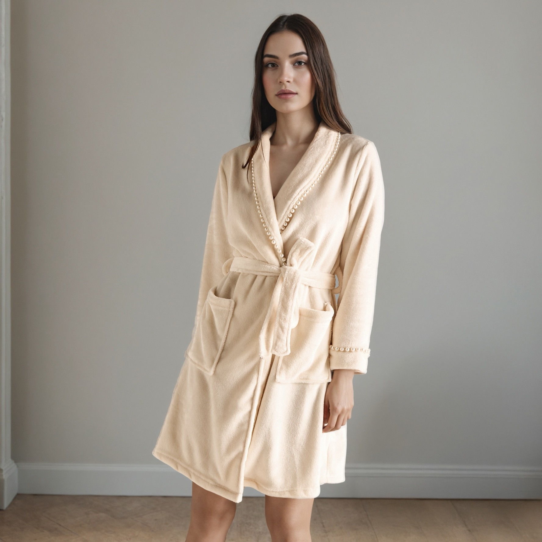 Plush Pearl Trim Night Robe-women-clothing-nightwear-robes-image-2