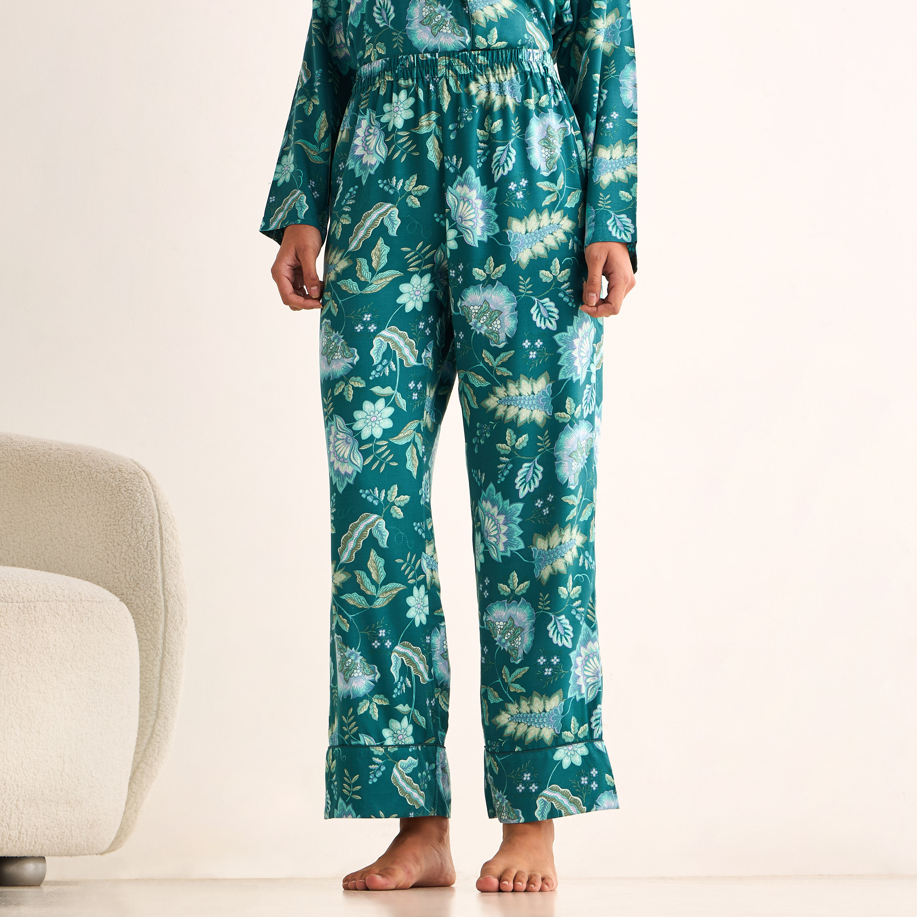 Pyjama Set Belted Shirt & Trousers Viscose-women-clothing-nightwear-pyjamas-longsets-image-4