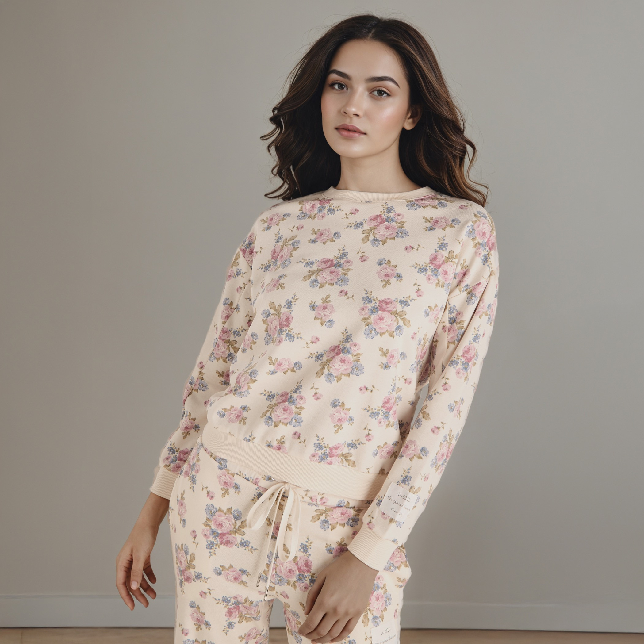 Floral Print Pyjama Set-women-clothing-nightwear-pyjamas-longsets-image-2