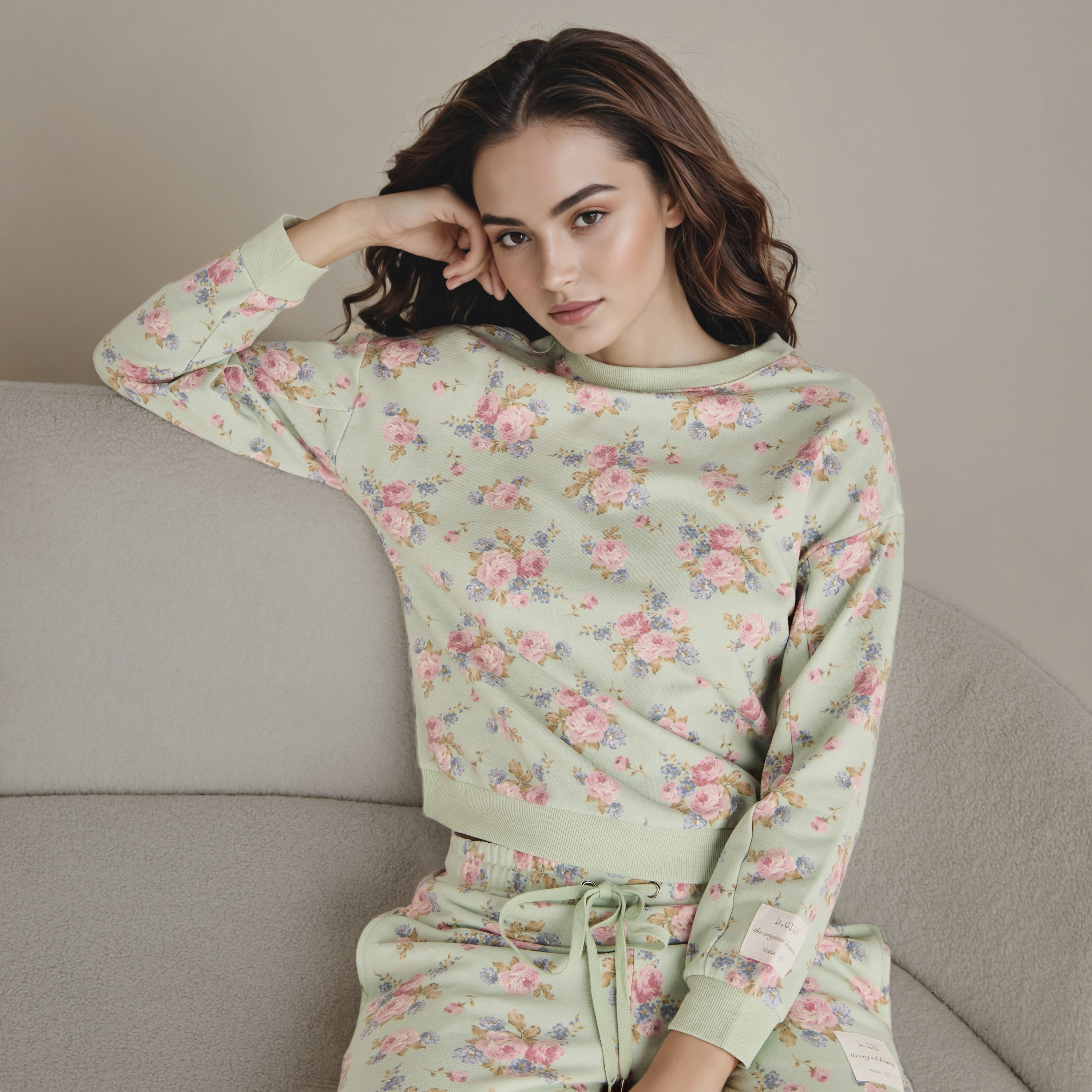 Floral Print Pyjama Set-women-clothing-nightwear-pyjamas-longsets-image-2