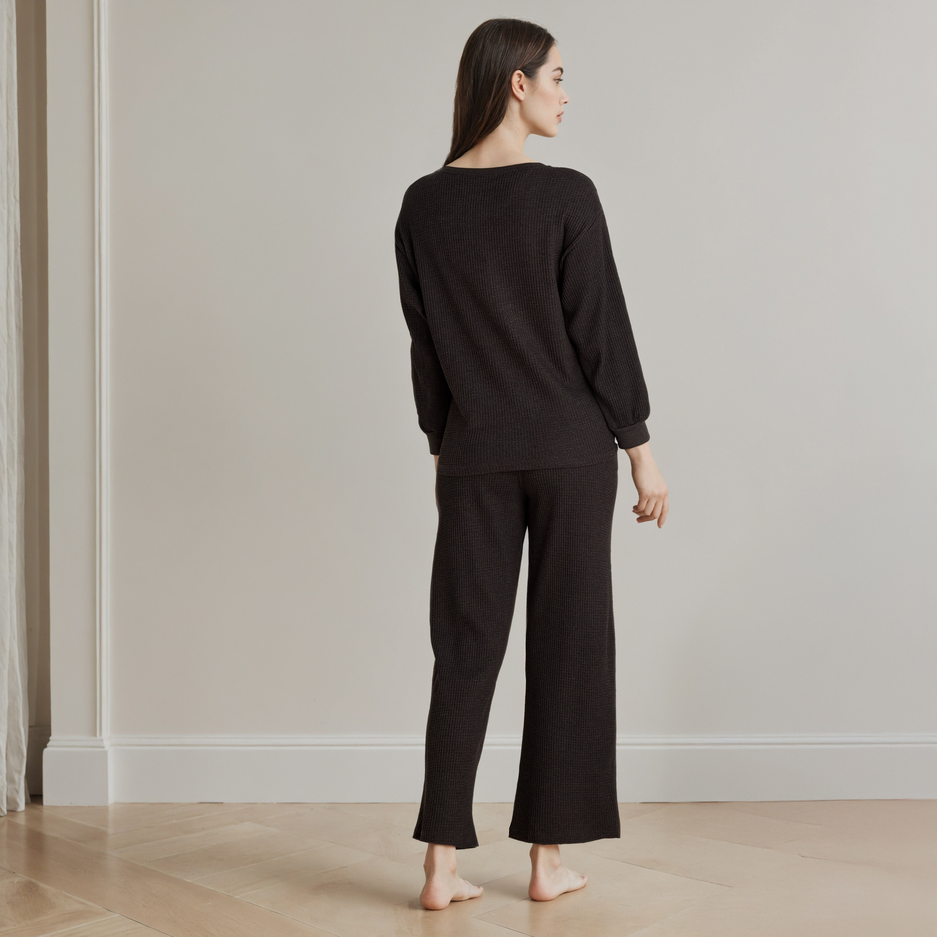 Textured Cotton Pyjama Set-women-clothing-nightwear-pyjamas-longsets-image-3