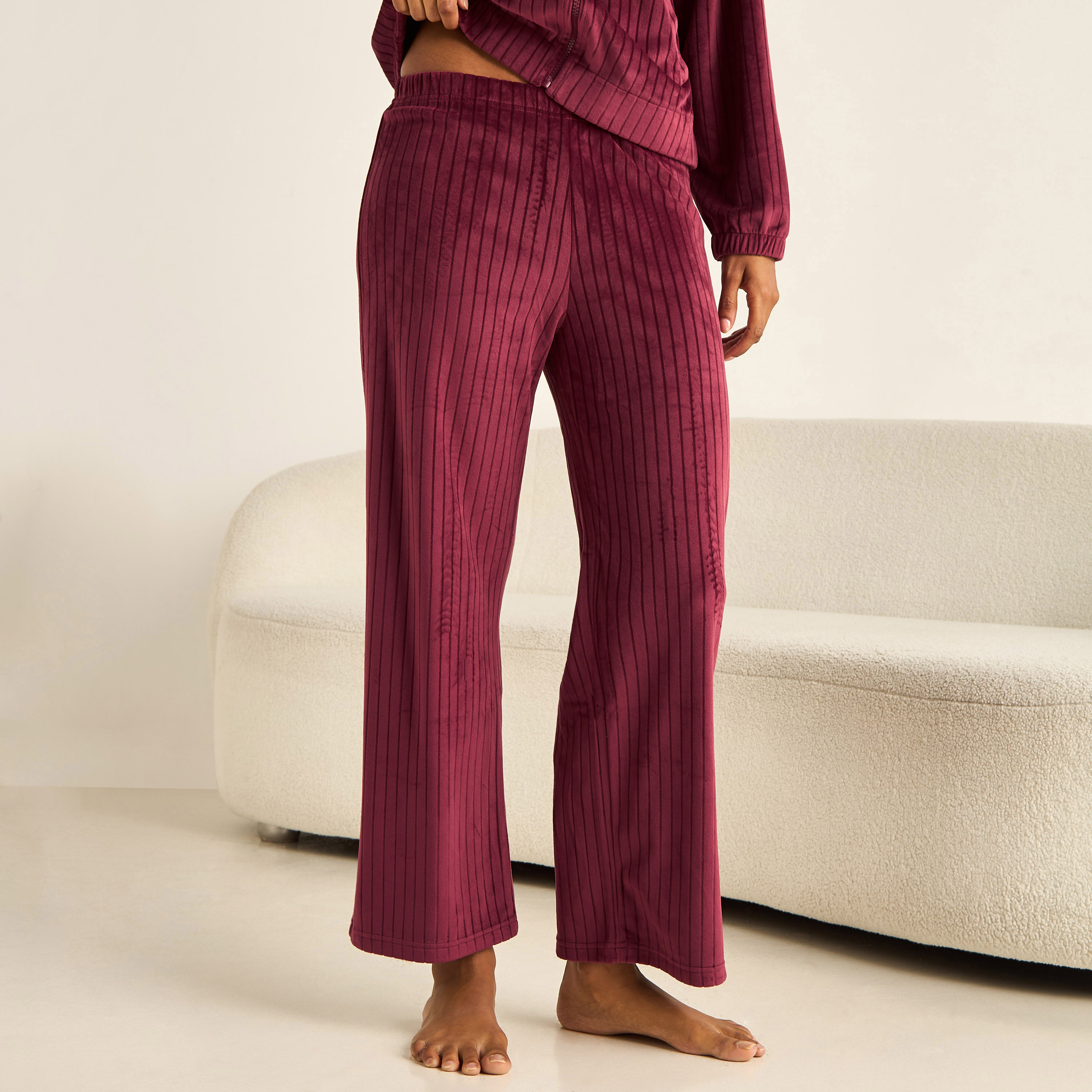 Pyjama Set Collared Shirt & Trousers-women-clothing-nightwear-pyjamas-longsets-image-4