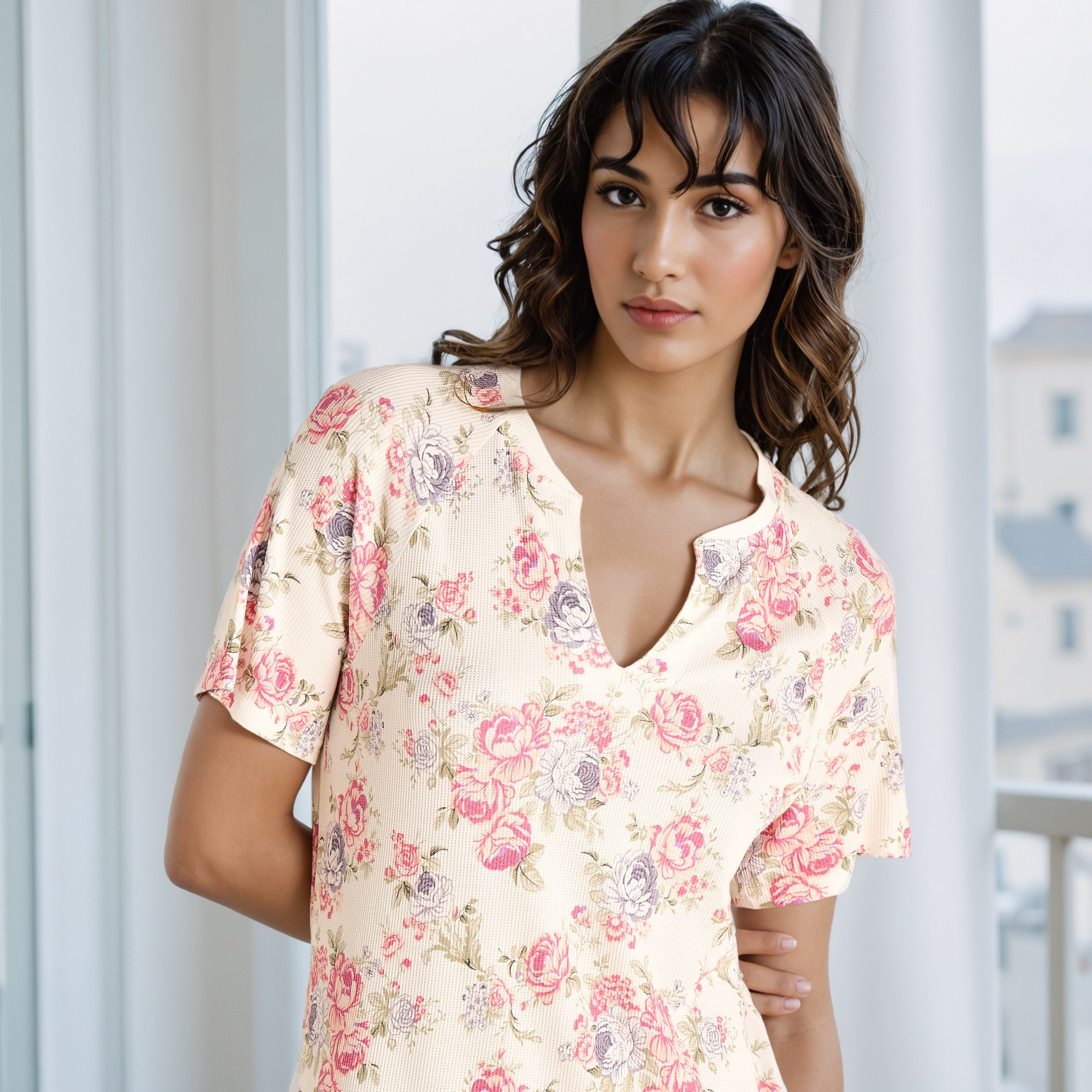 فستان نوم بطبعات زهرية-women-clothing-nightwear-nighties-image-4