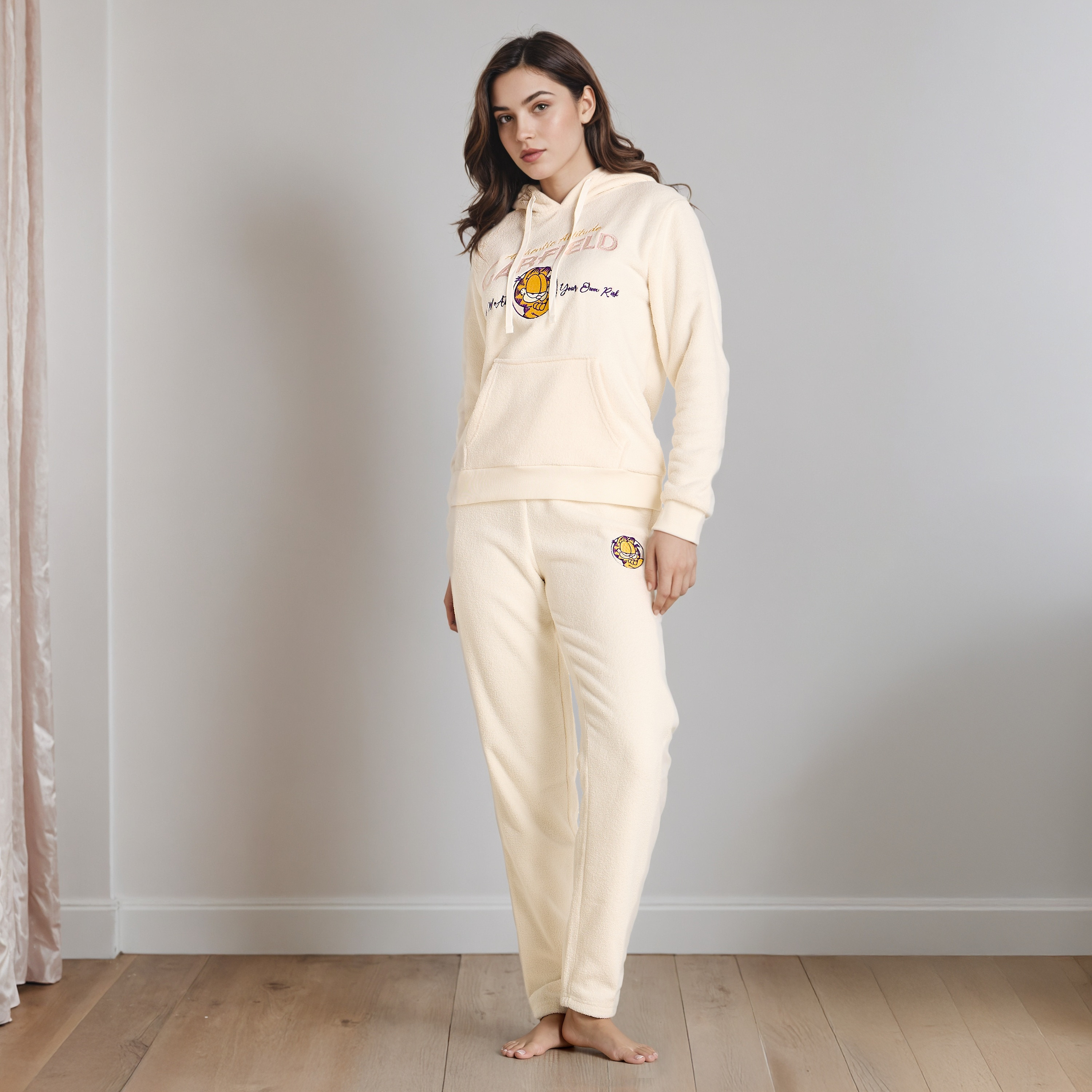 Pyjama Set Hooded Sweatshirt & Pyjamas-women-clothing-nightwear-pyjamas-longsets-image-1