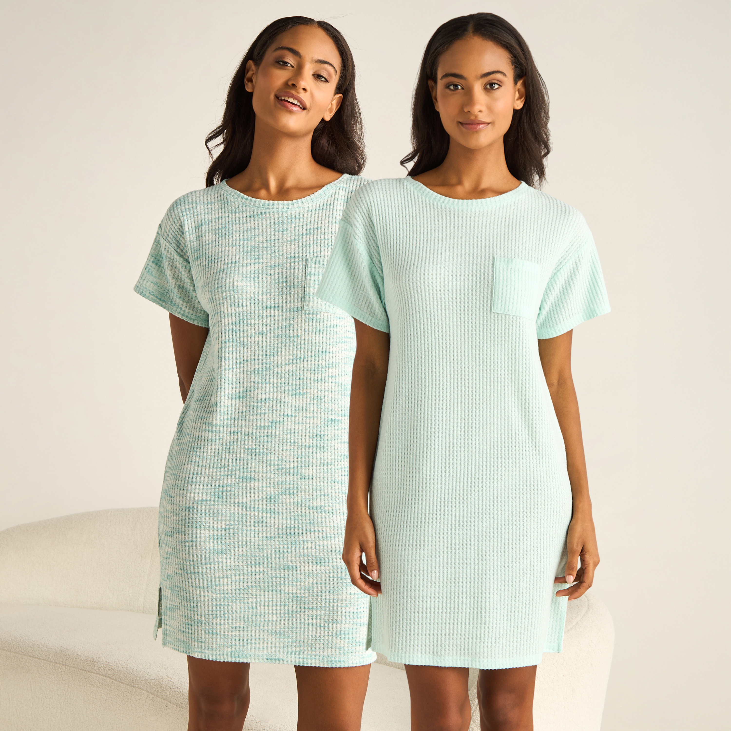 Nighty with Round Neck - Set of 2-women-clothing-nightwear-nighties-image-1