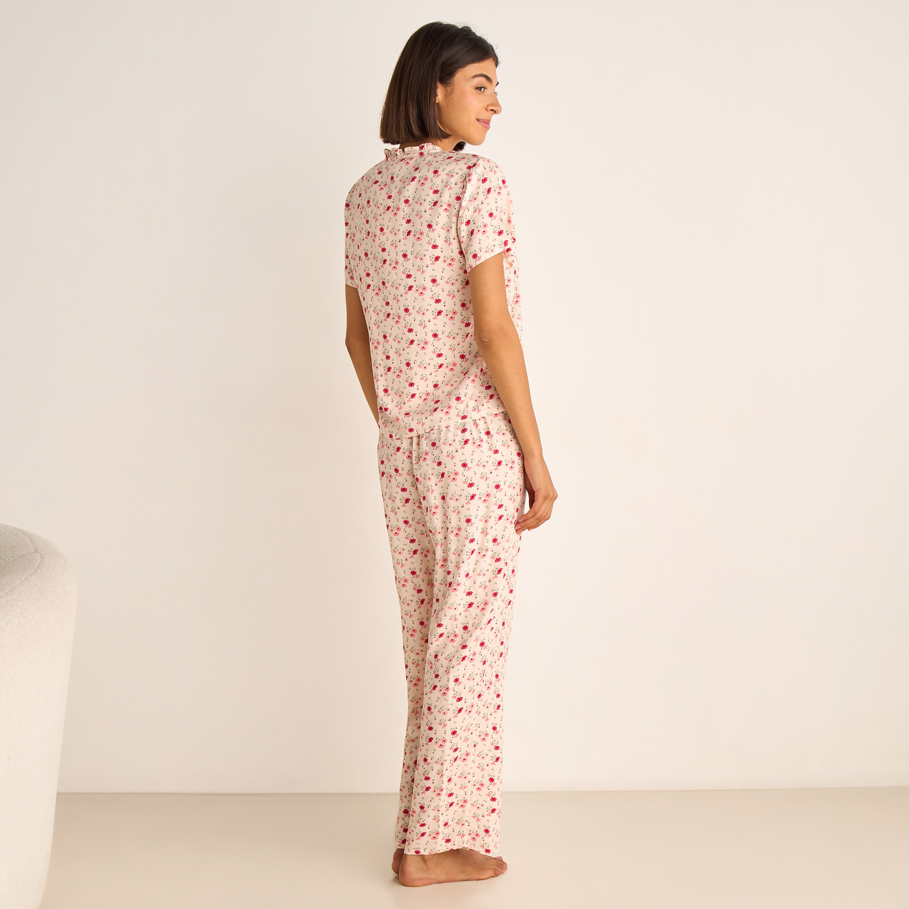 طقم بيجاما رايون بلوزة وبنطلون-women-clothing-nightwear-pyjamas-longsets-image-10