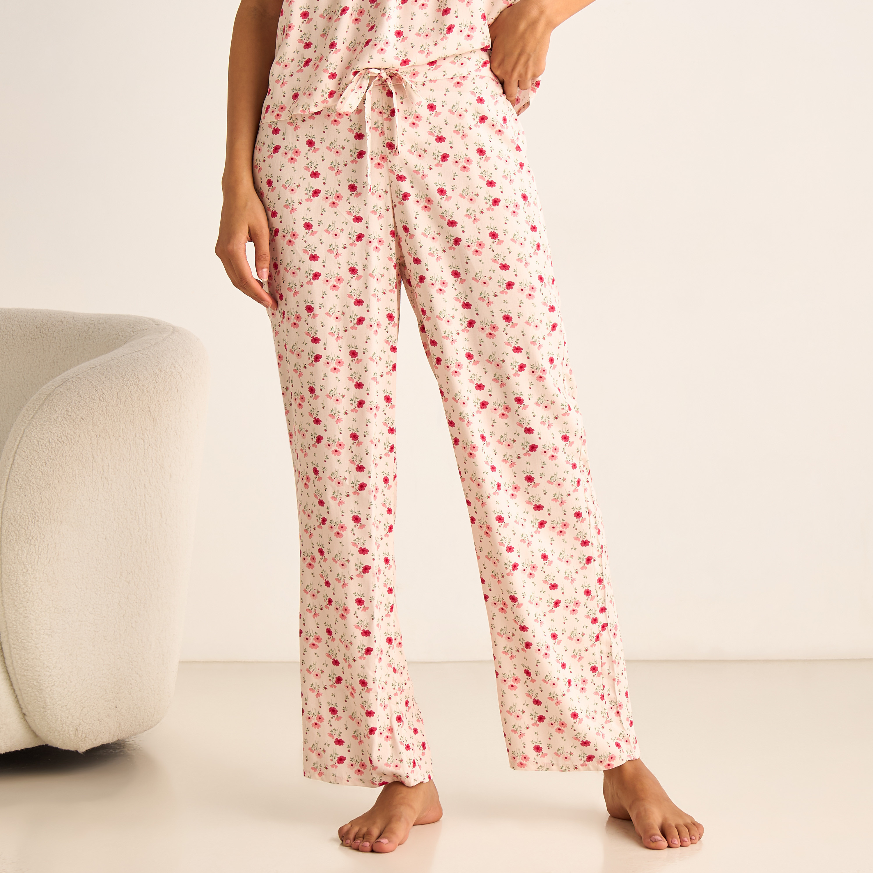 طقم بيجاما رايون بلوزة وبنطلون-women-clothing-nightwear-pyjamas-longsets-image-11