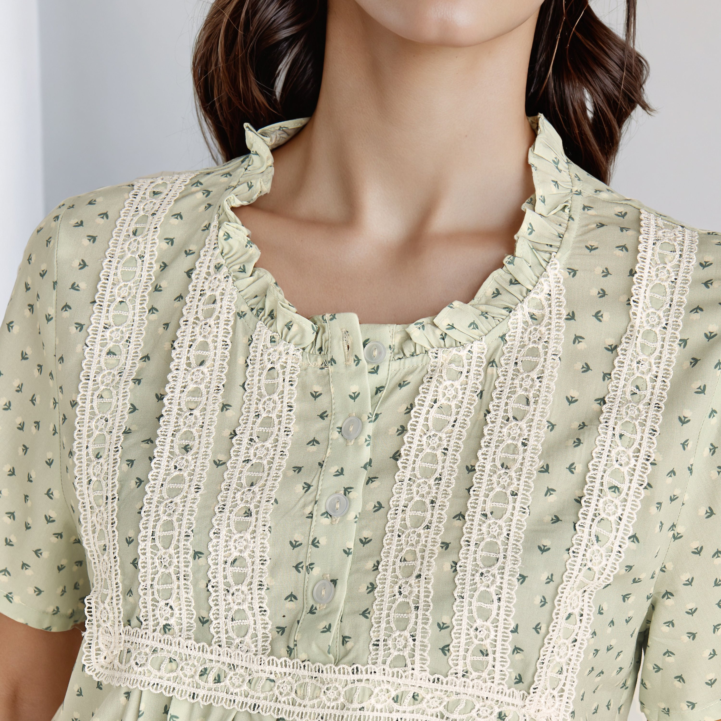 طقم بيجاما رايون بلوزة وبنطلون-women-clothing-nightwear-pyjamas-longsets-image-5