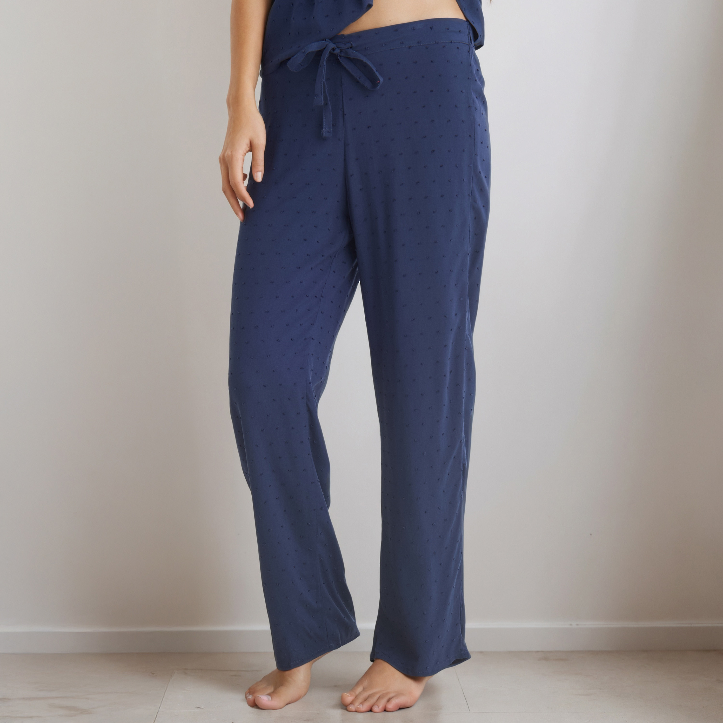 Pyjama Set Button Placket Top and Trousers Rayon-women-clothing-nightwear-pyjamas-longsets-image-10