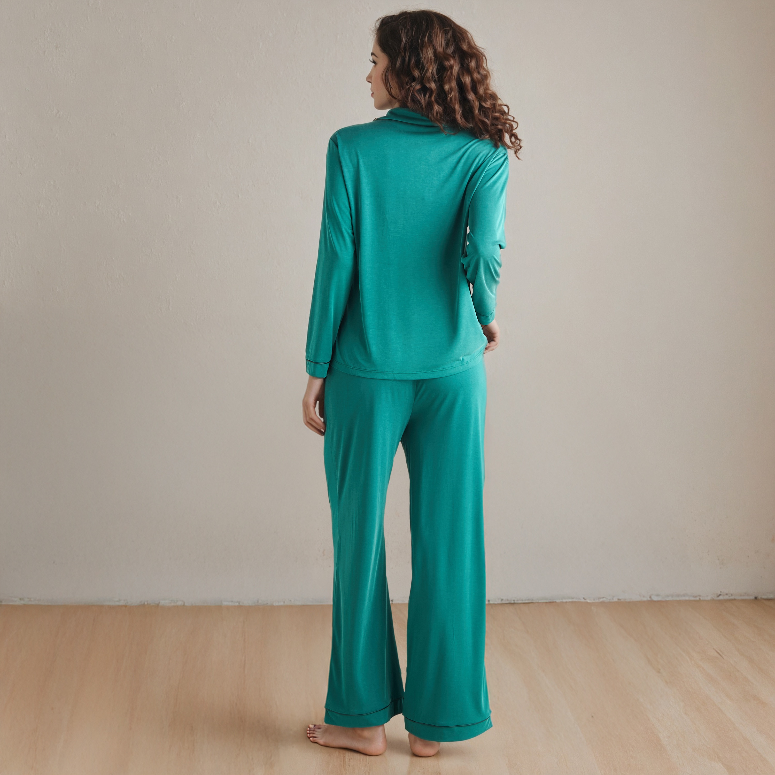 Embroidered Pyjama Set-women-clothing-nightwear-pyjamas-longsets-image-3