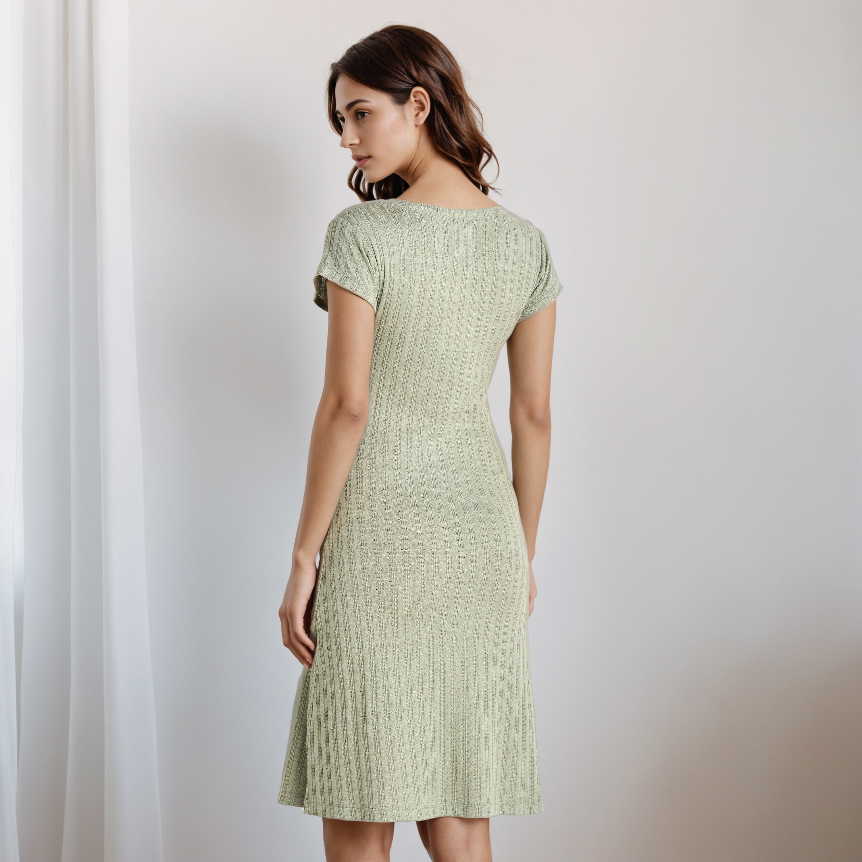 قميص نوم من مزيج الفيسكوز برباط على الرقبة-women-clothing-nightwear-nighties-image-7