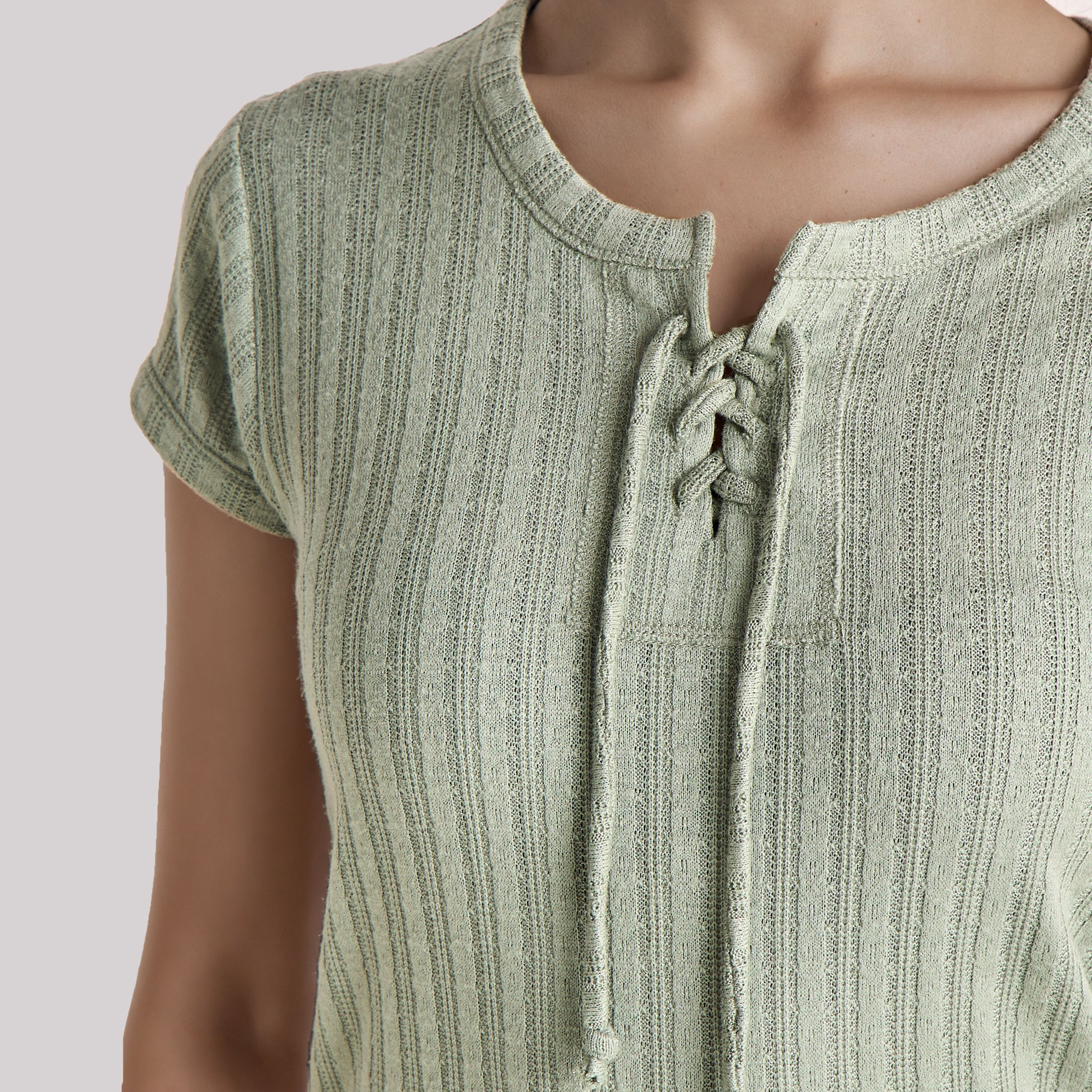 طقم بيجاما  تيشيرت وبنطلون برباط من مزيج الفيسكوز-women-clothing-nightwear-pyjamas-longsets-image-6
