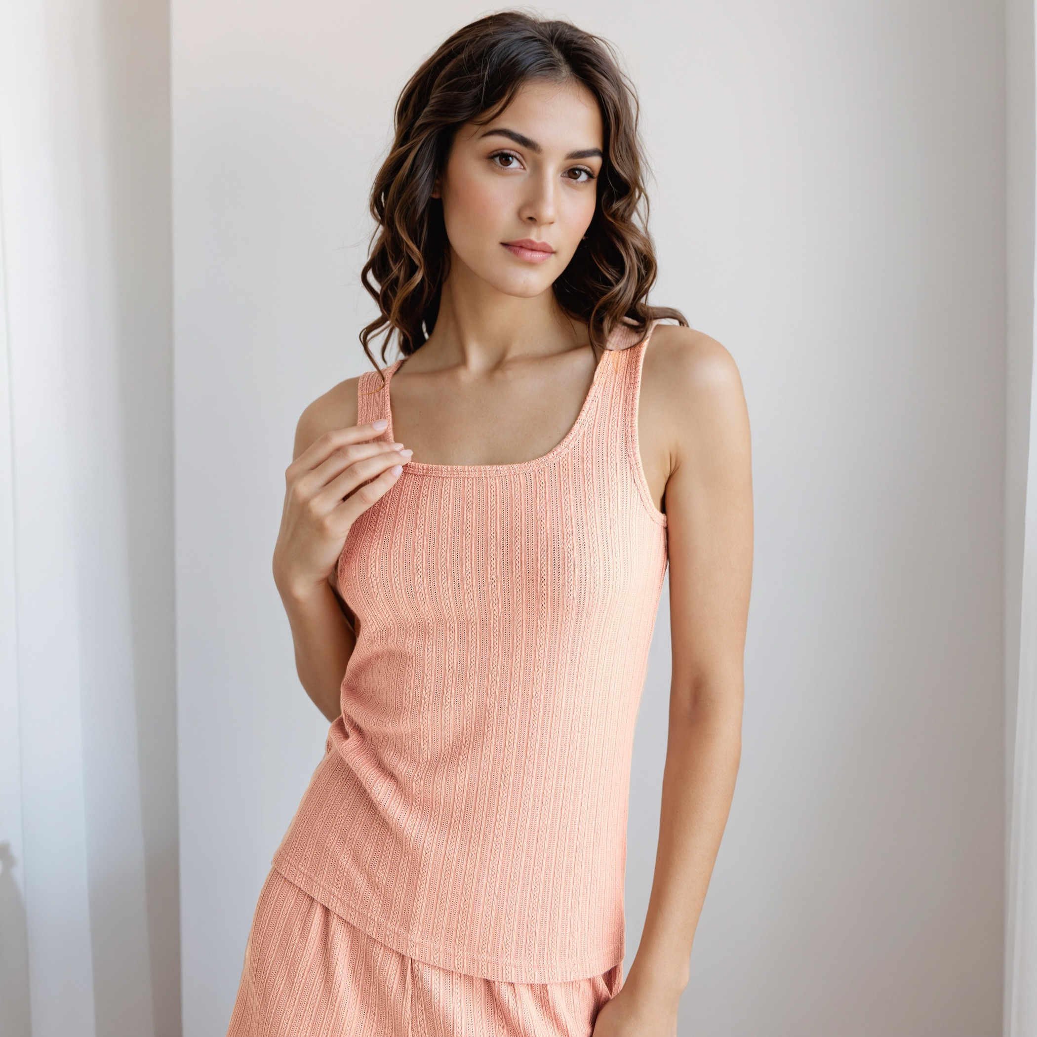 طقم بيجاما شورت وبلوزة دون أكمام-women-clothing-nightwear-pyjamas-shortsets-image-5