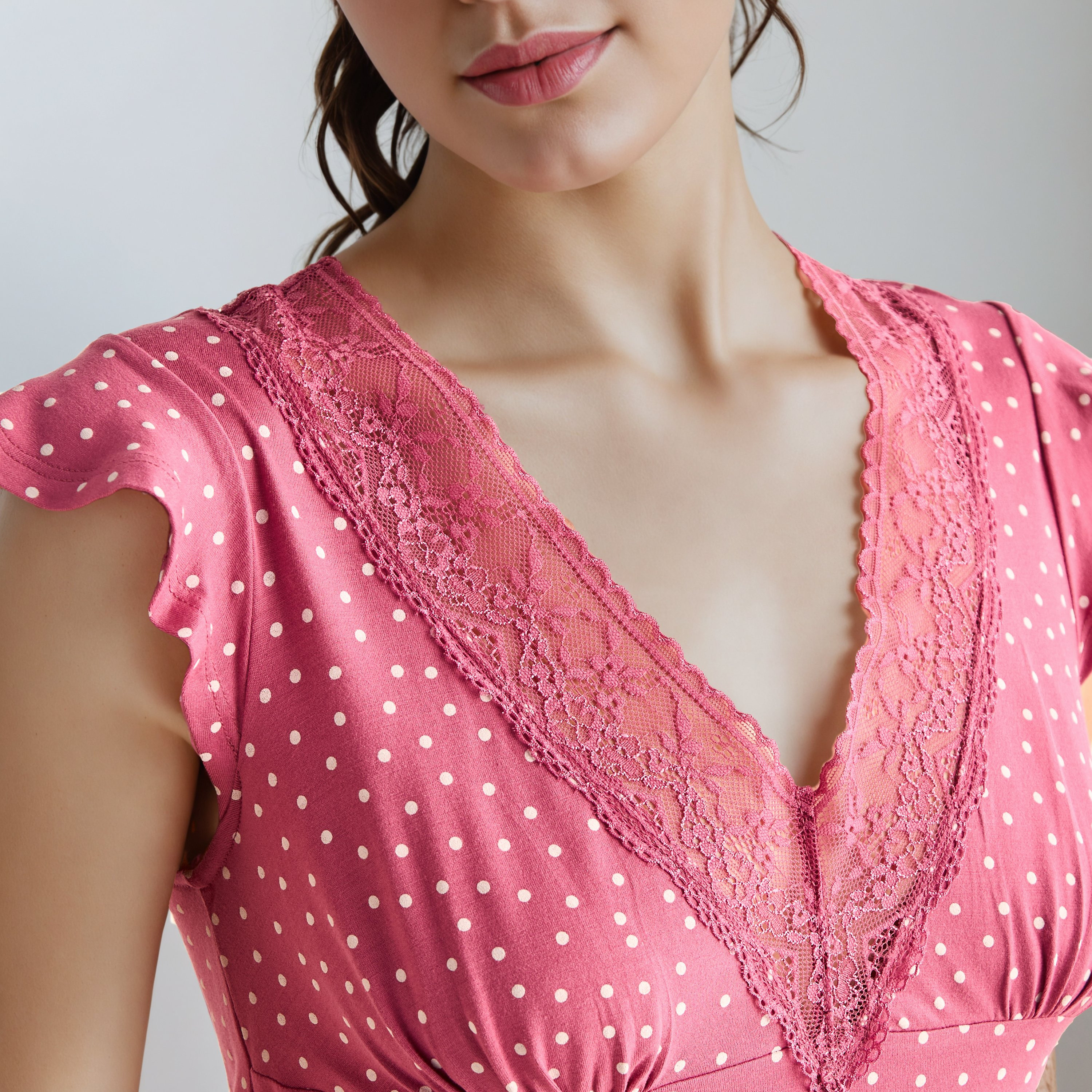 Pyjama Set Lace Trim Top & Trousers-women-clothing-nightwear-pyjamas-longsets-image-6