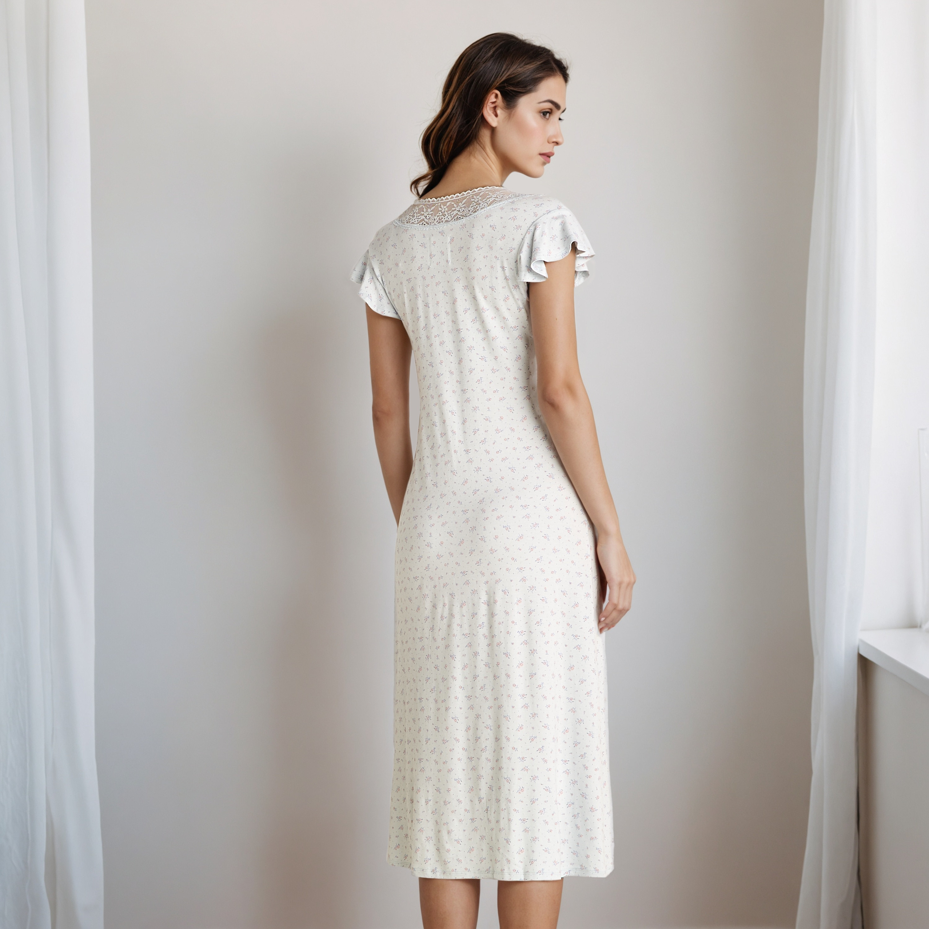 Nighty Midi with V-neck-women-clothing-nightwear-nighties-image-3