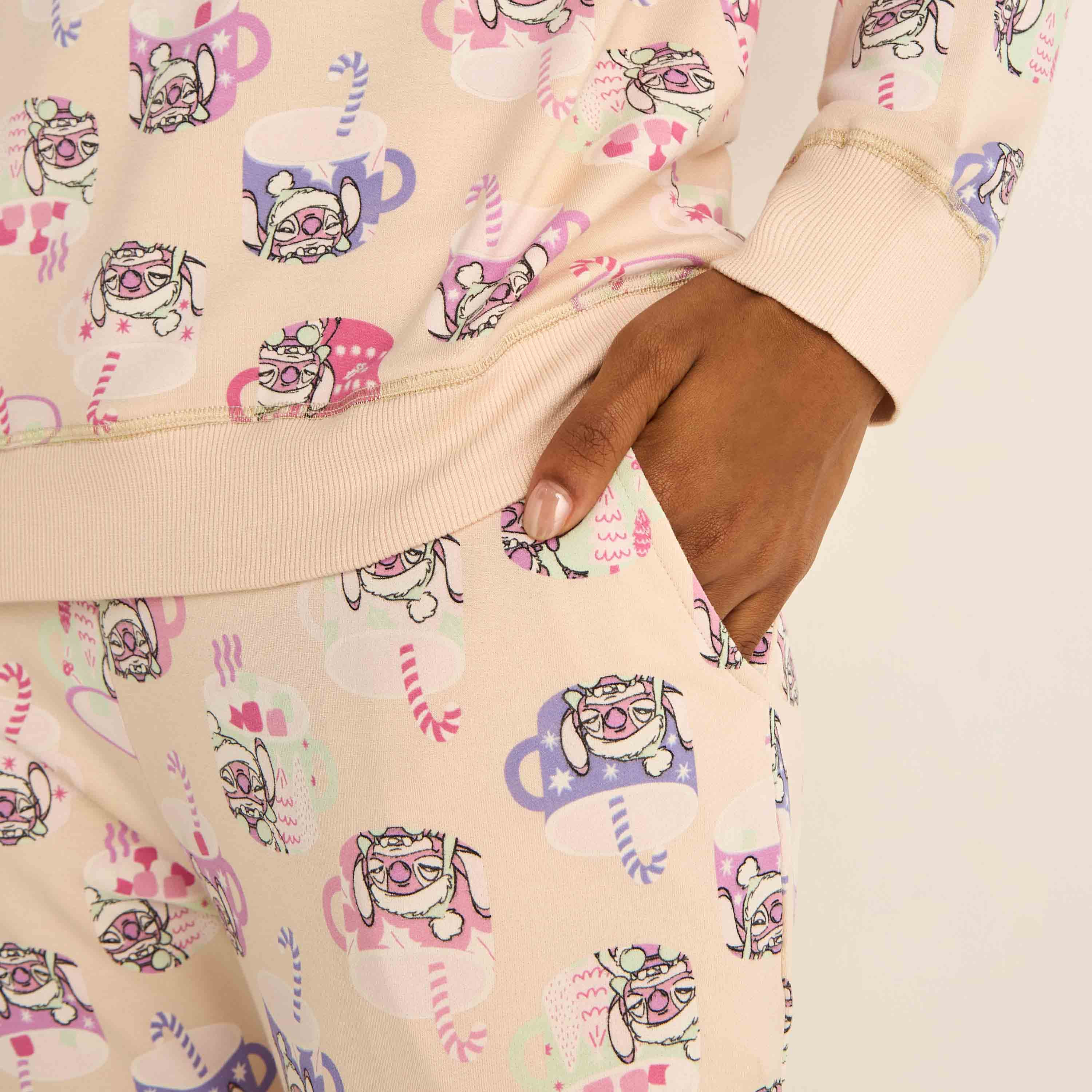 Pyjama Set T-shirt & Trousers Viscose Blend-women-clothing-nightwear-pyjamas-longsets-image-5